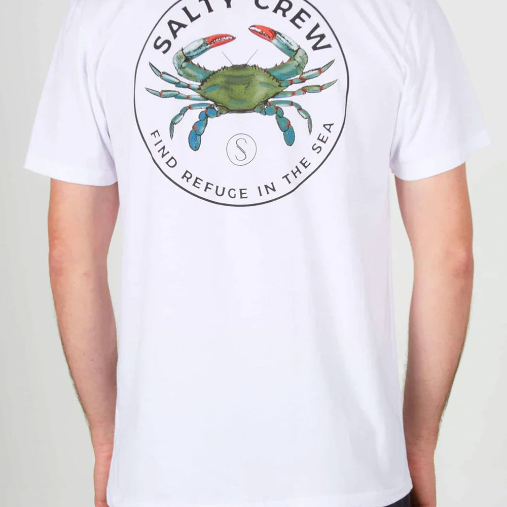 Pukas-Surf-Shop-Tee-Man-Salty-Crew-Blue-Crabber-Premium-White