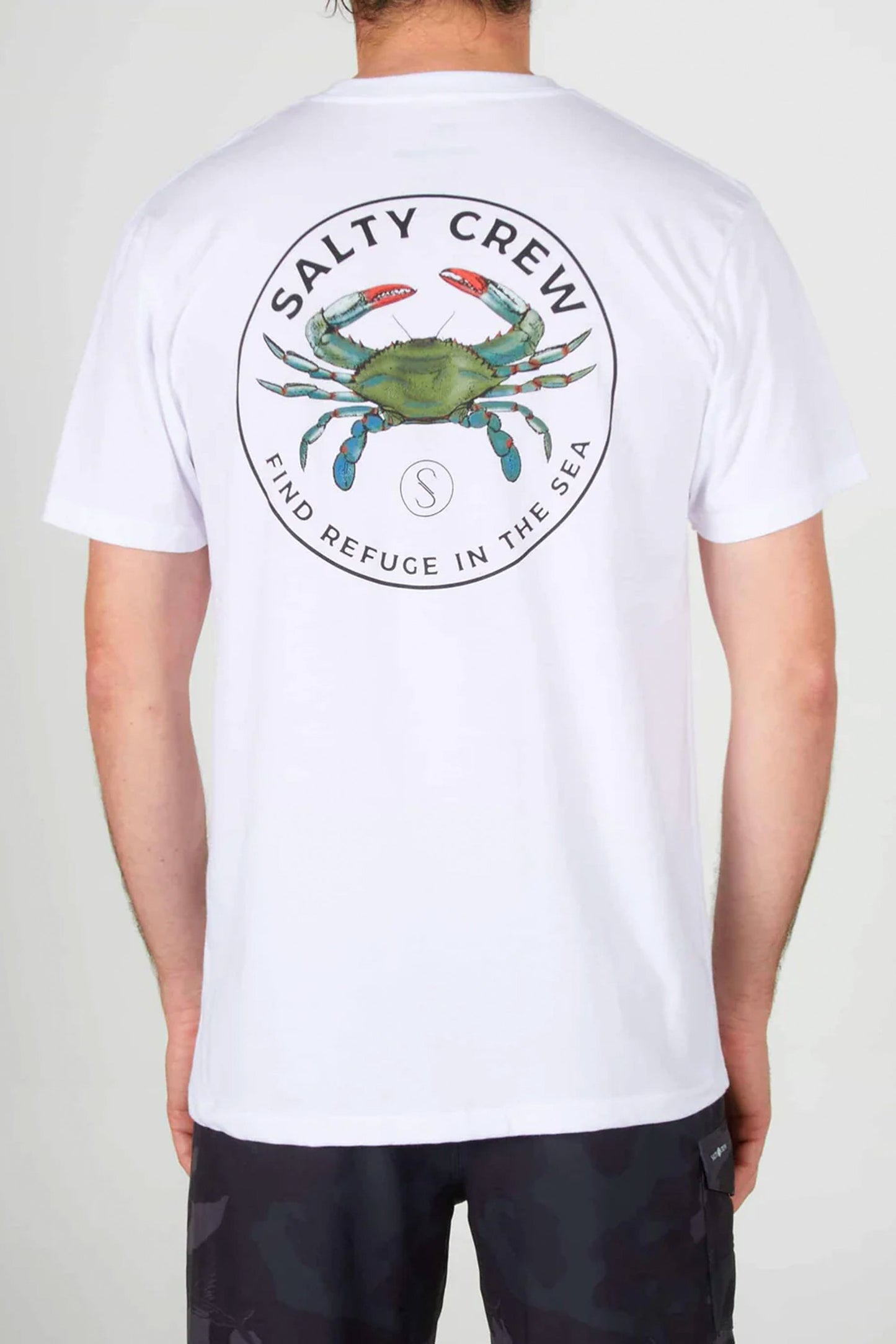 Pukas-Surf-Shop-Tee-Man-Salty-Crew-Blue-Crabber-Premium-White