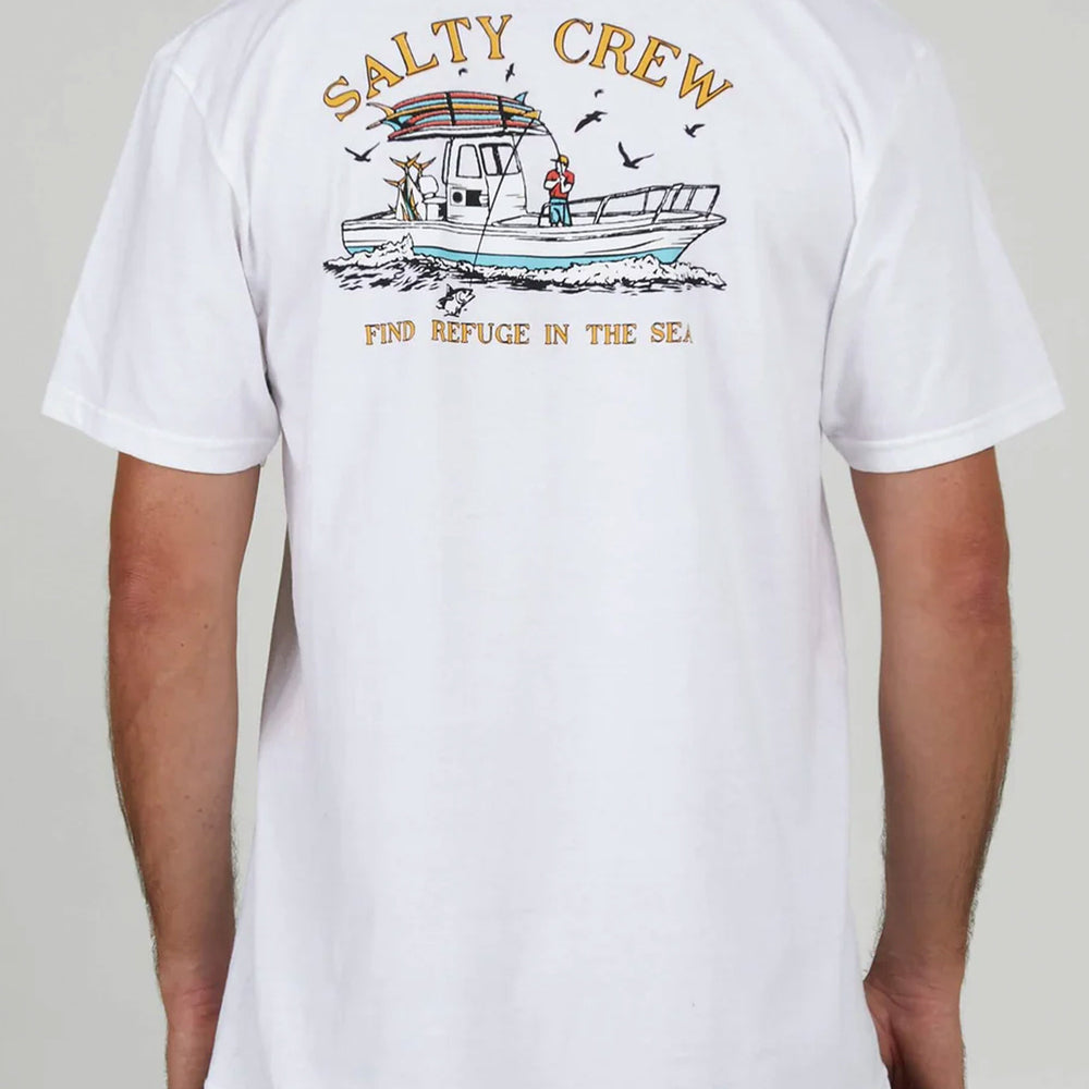 Pukas-Surf-Shop-Tee-Man-Salty-Crew-Fish-On-Classic-White