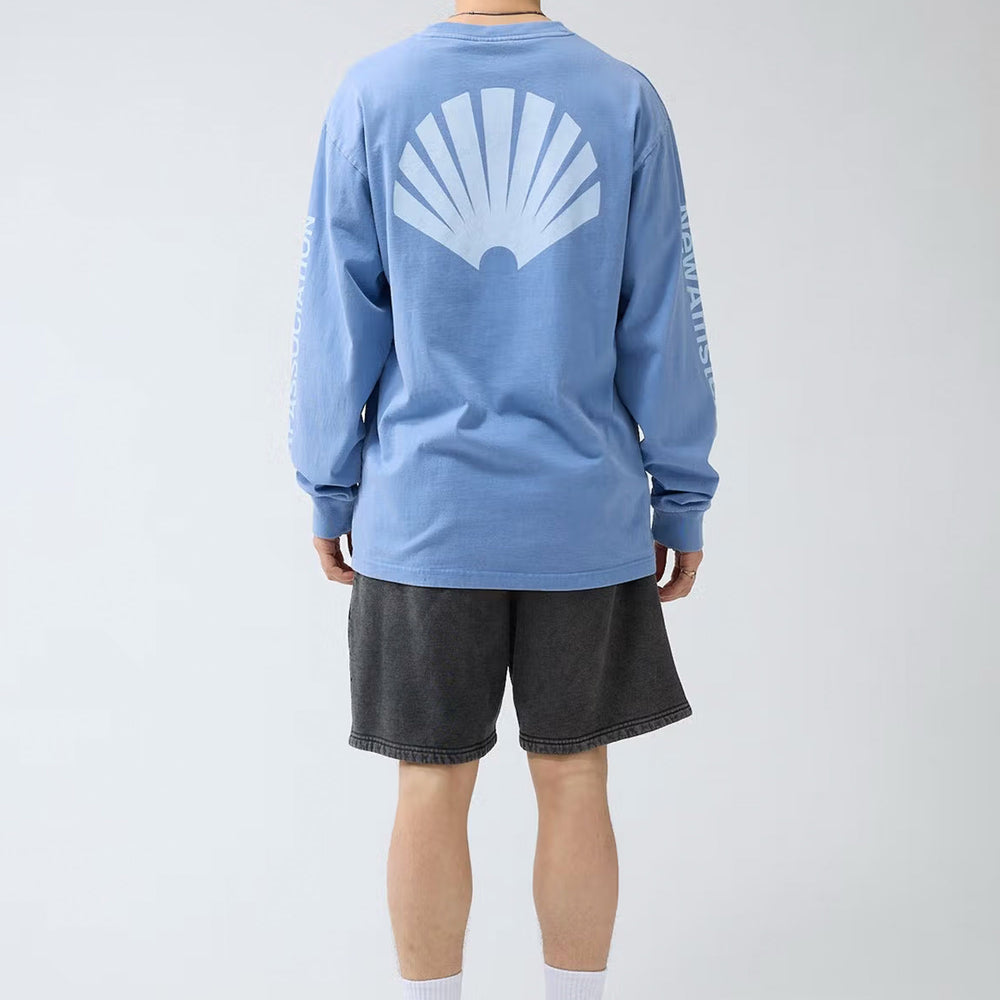 Pukas-Surf-Shop-Sweater-New-Amsterdam-Surf-Association-Logo-Lognsleeve-Blue