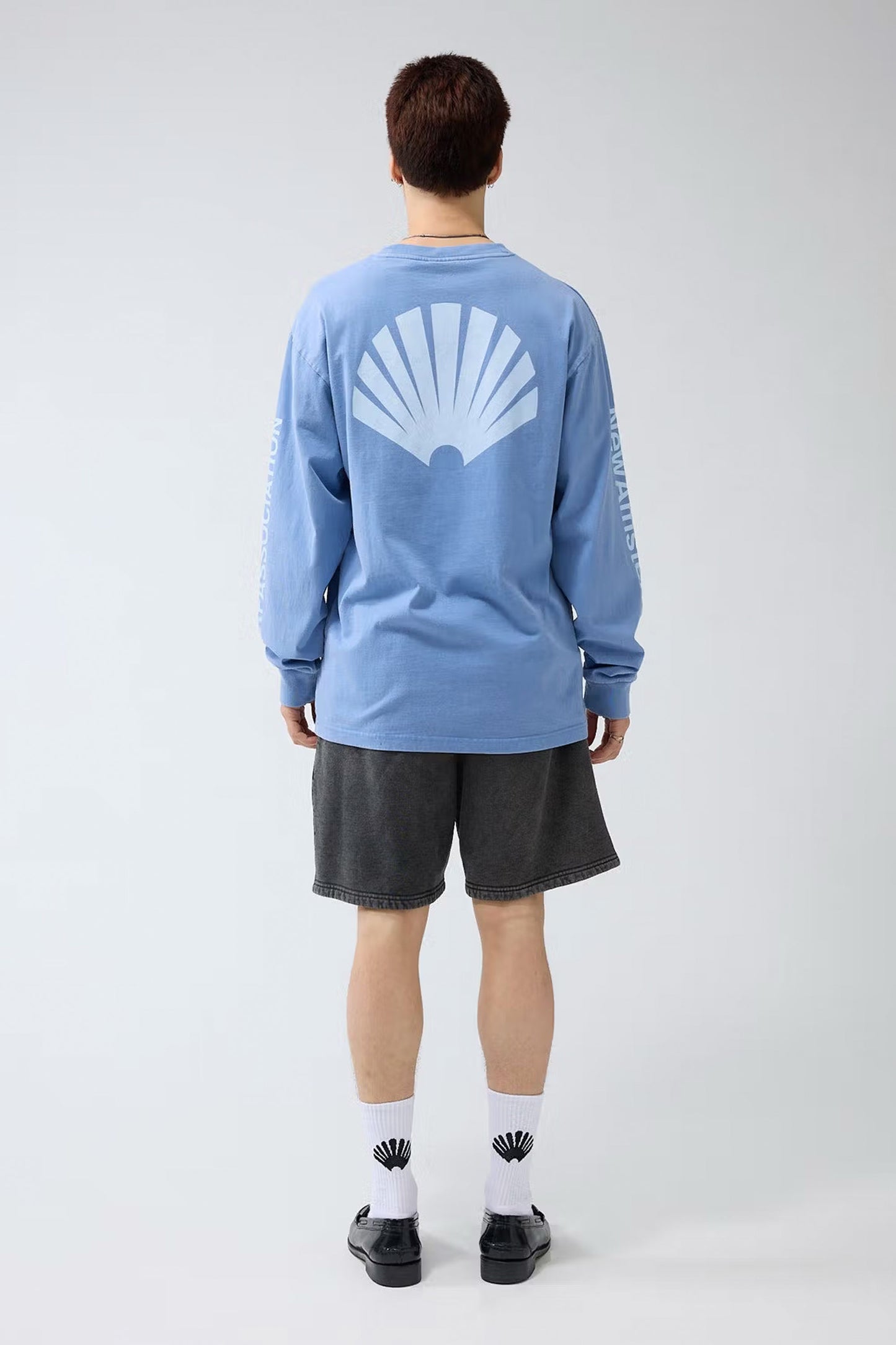 Pukas-Surf-Shop-Sweater-New-Amsterdam-Surf-Association-Logo-Lognsleeve-Blue