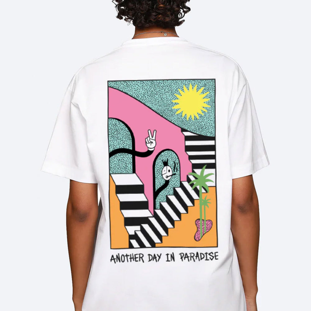 ON VACATION - ANOTHER DAY IN PARADISE T-SHIRT