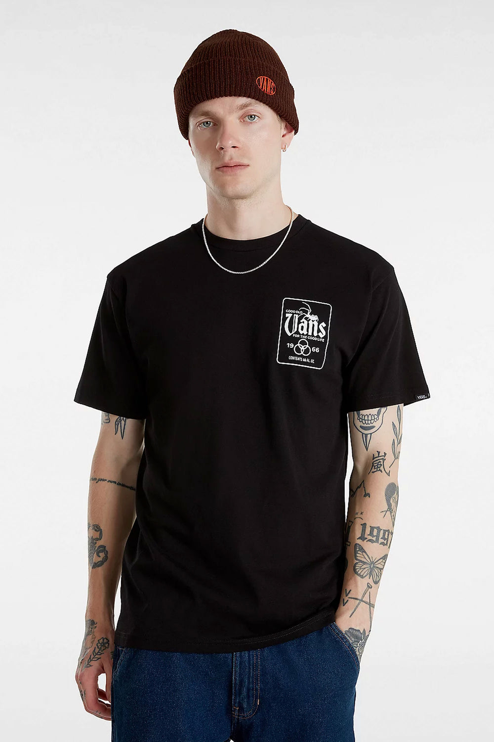 Pukas-Surf-Shop-Tee-Vans-Bucket-List-Black