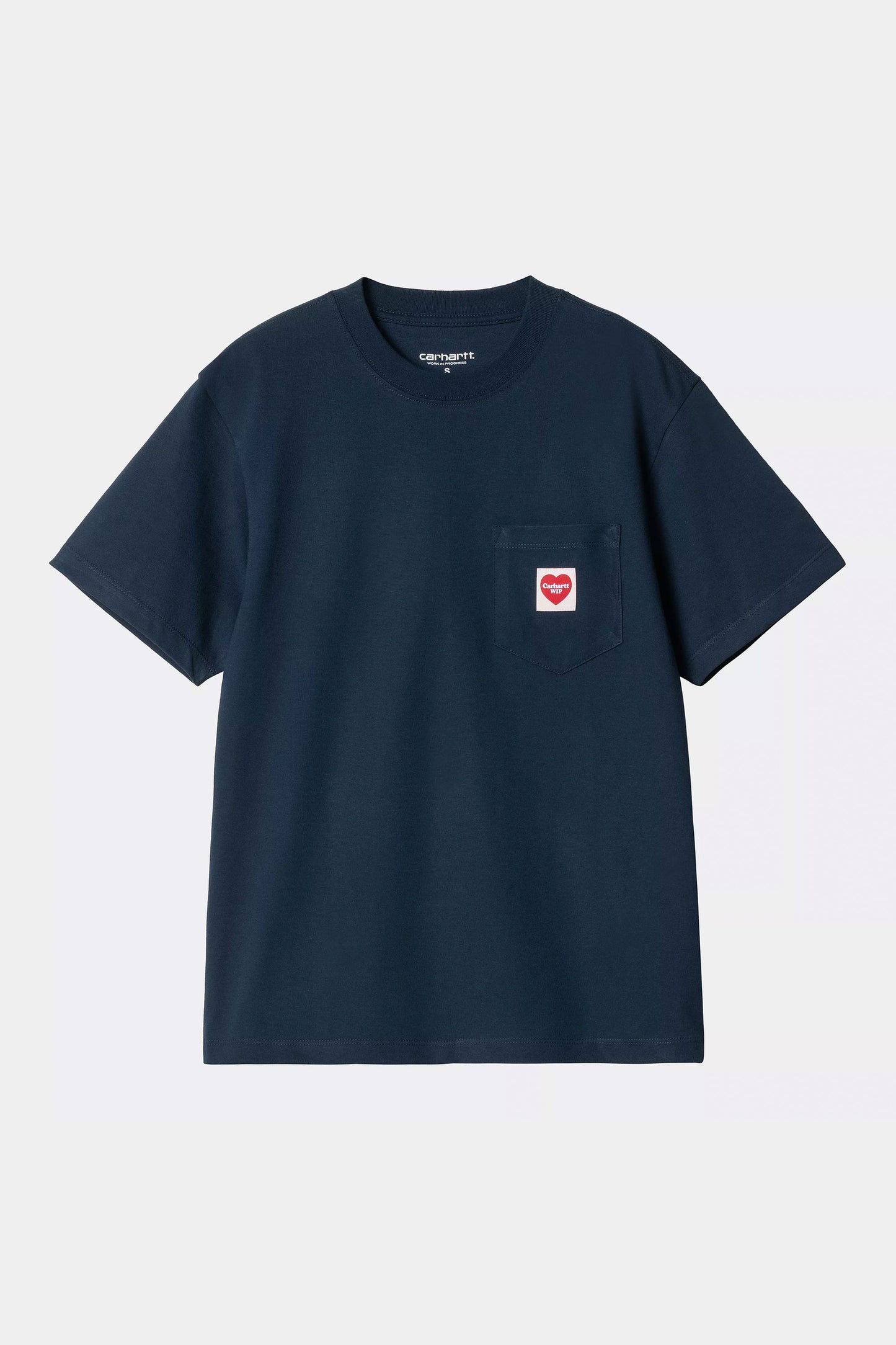 Pukas-Surf-Shop-Tee-Woman-Carhartt-WIP-Pocket-Heart-Blue
