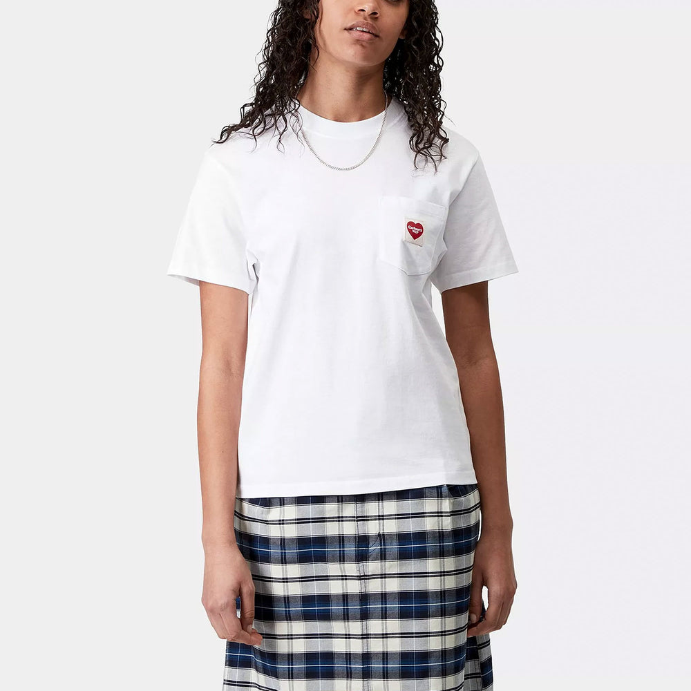 CARHARTT WIP - POCKET HEART T-SHIRT - WHITE