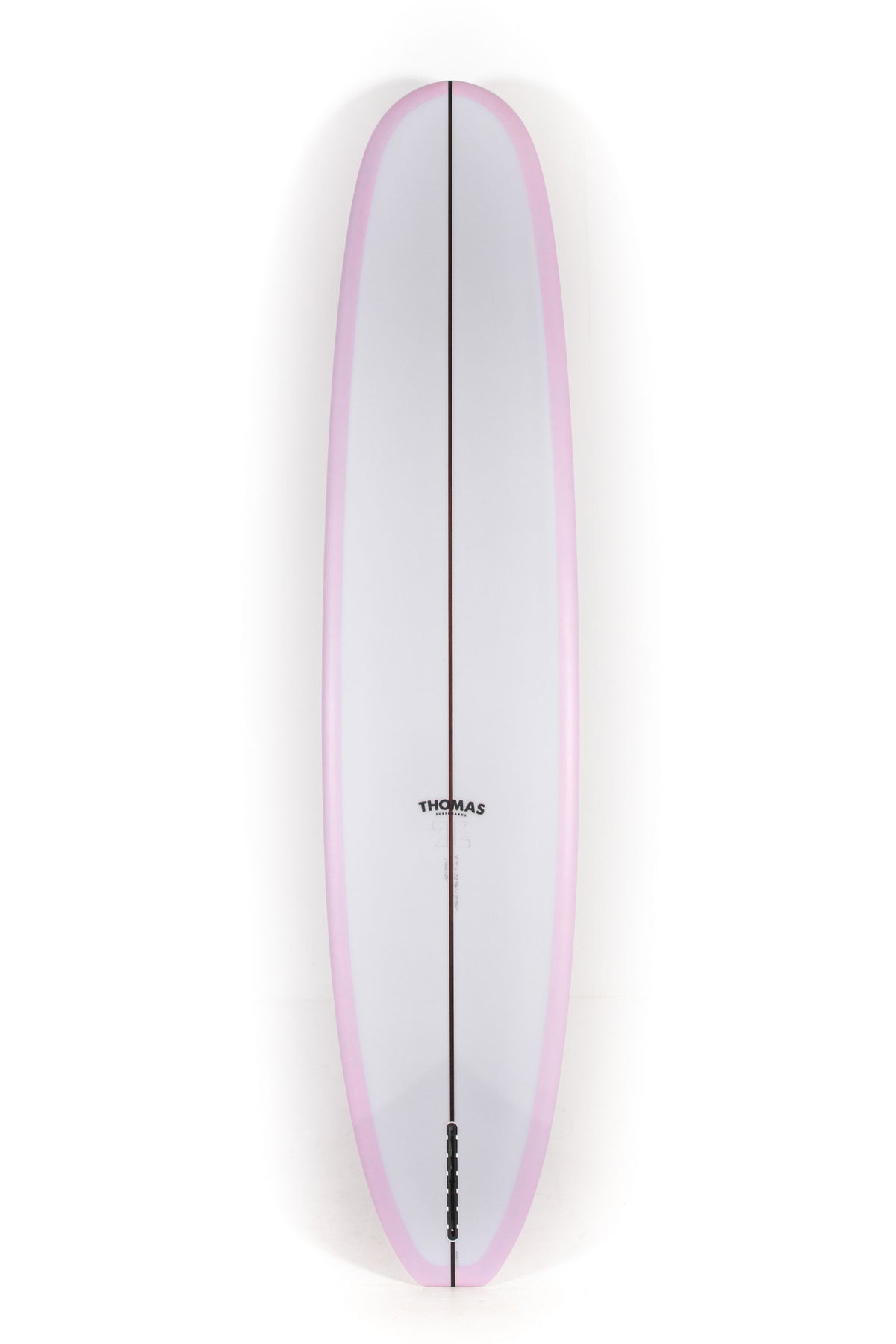 Pink Thomas Surfboard Malibu size 9'4" on a white background by Pukas Surf Shop - 2