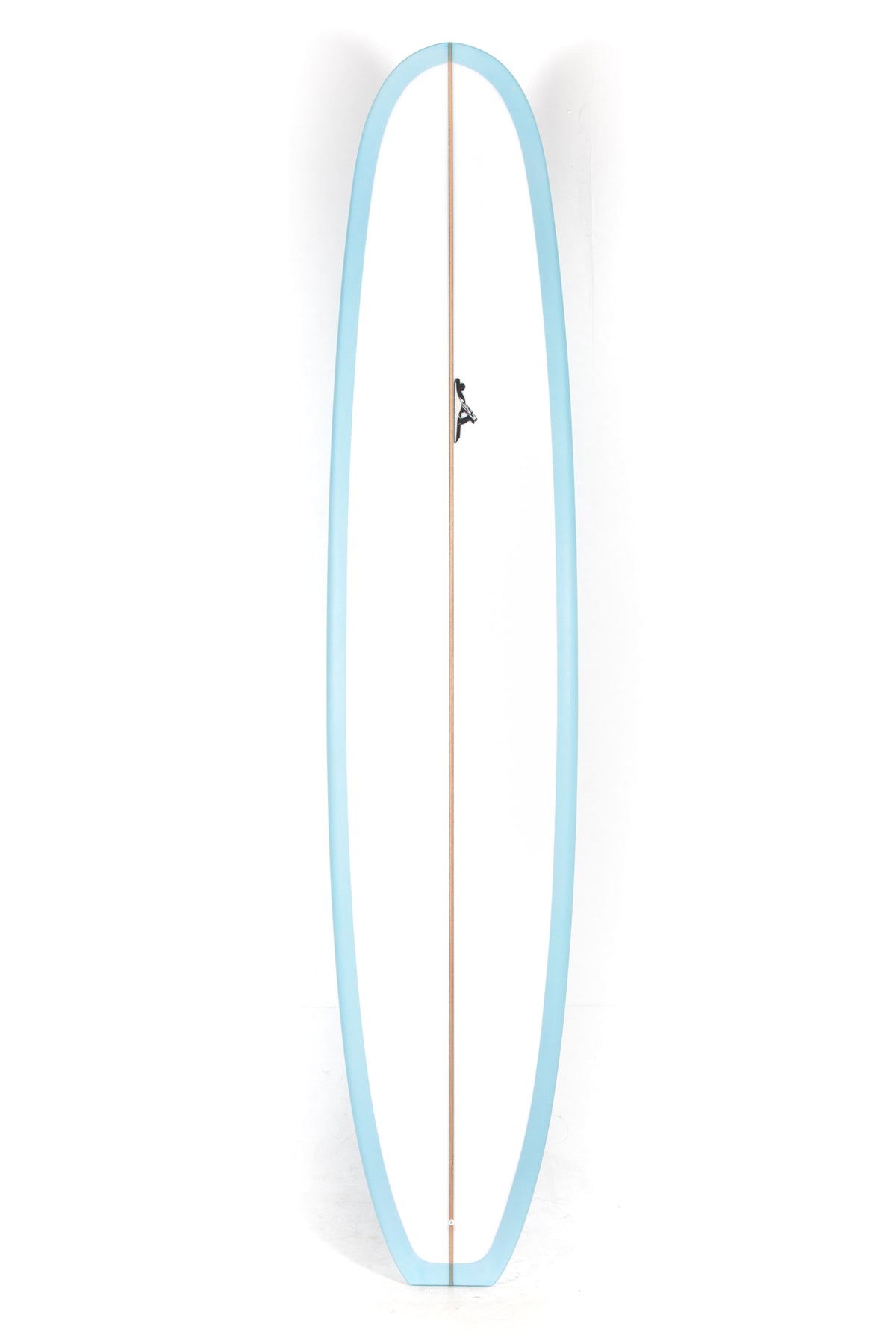 Blue Thomas Surfboard New Faithful size 9'6" on a white background by Pukas Surf Shop