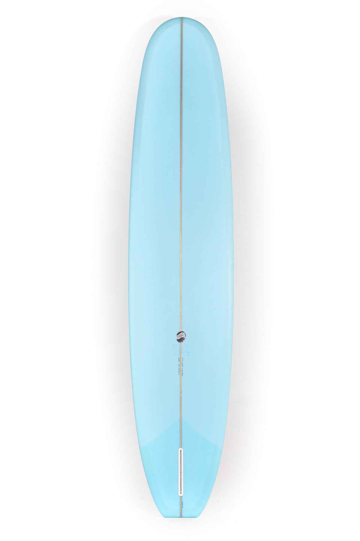 Blue Thomas Surfboard New Faithful size 9'6" on a white background by Pukas Surf Shop - 2