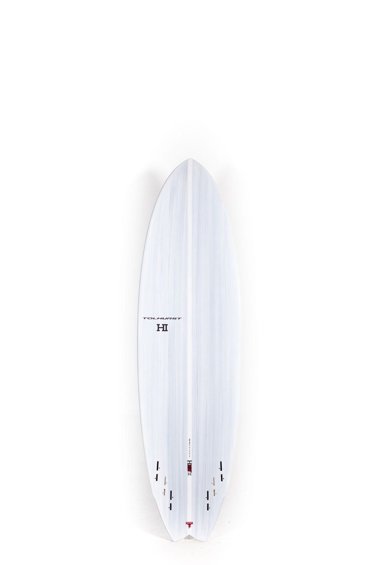 Grey Thunderbolt Hibt 3+3 surfboard size 6'6" by Pukas Surf Shop - 2