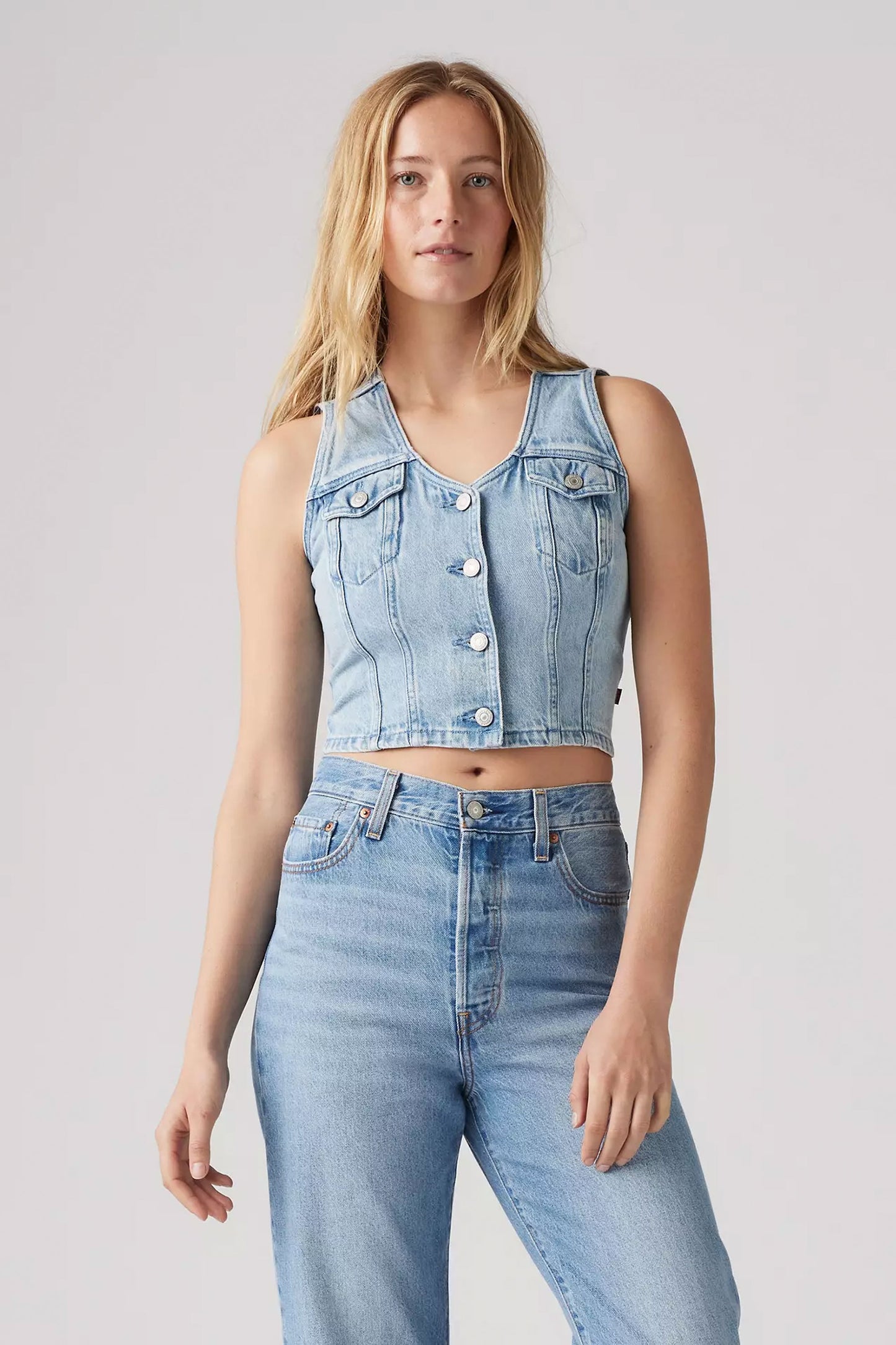Pukas-Surf-Shop-Top-Woman-Levis-Bella-Denim-Corset-I-Will