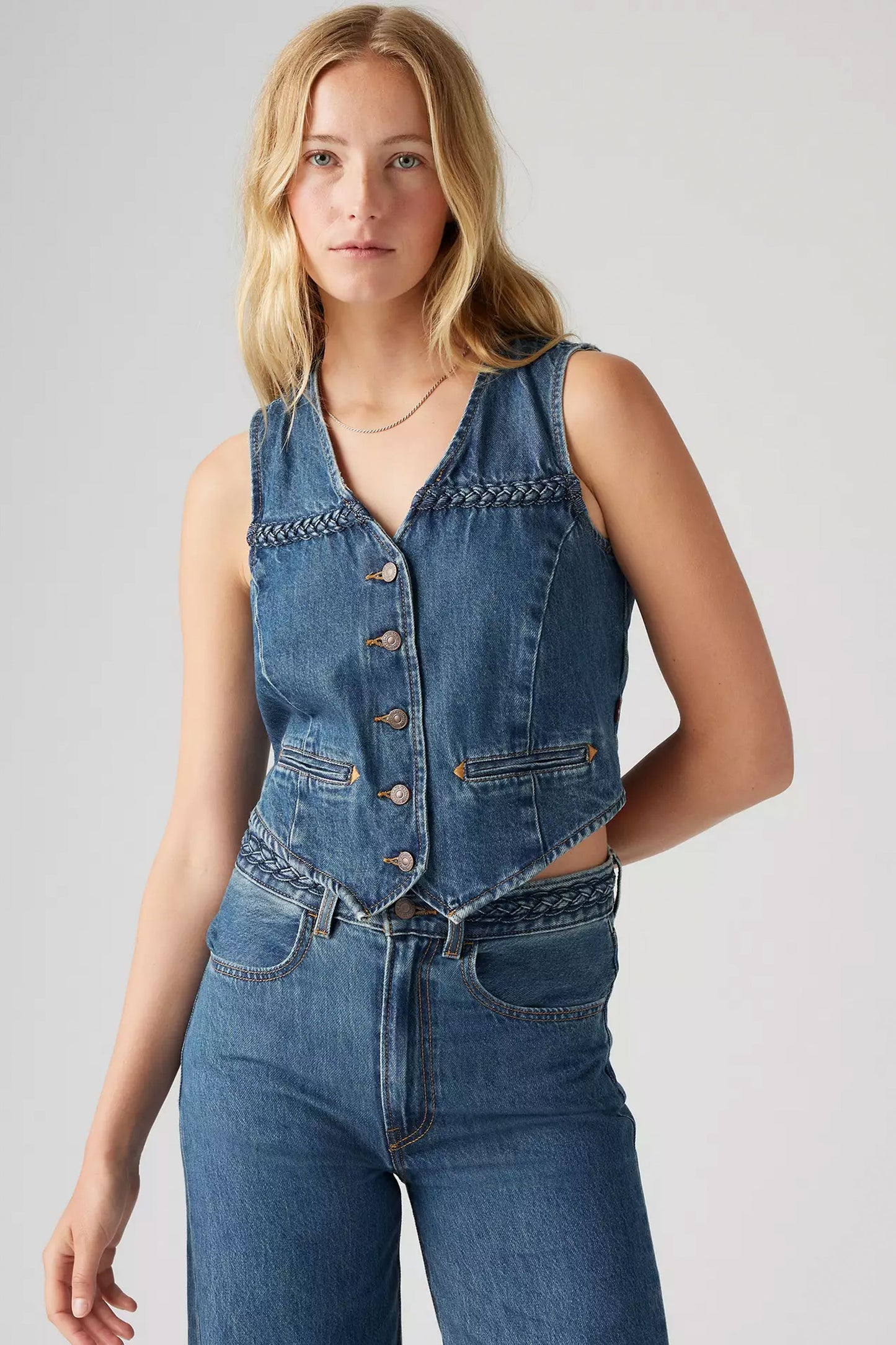 Pukas-Surf-Shop-Top-Woman-Levis-Braided-Denim-Corset-Big-Yikes