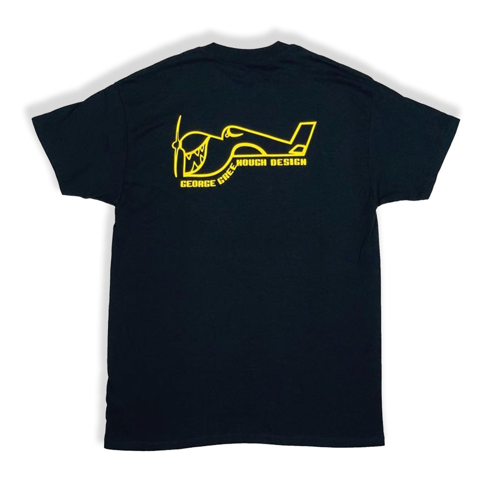 Pukas-Surf-Shop-True-Ames-Tee-Greenough-Airplane-Logo-Black