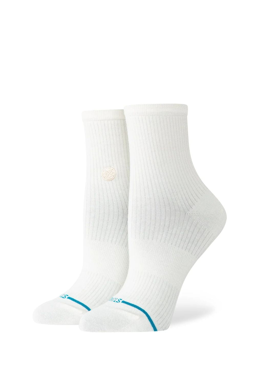 STANCE Fine Rib Quarter pink low-profile socks – minimal surf lifestyle everyday wear