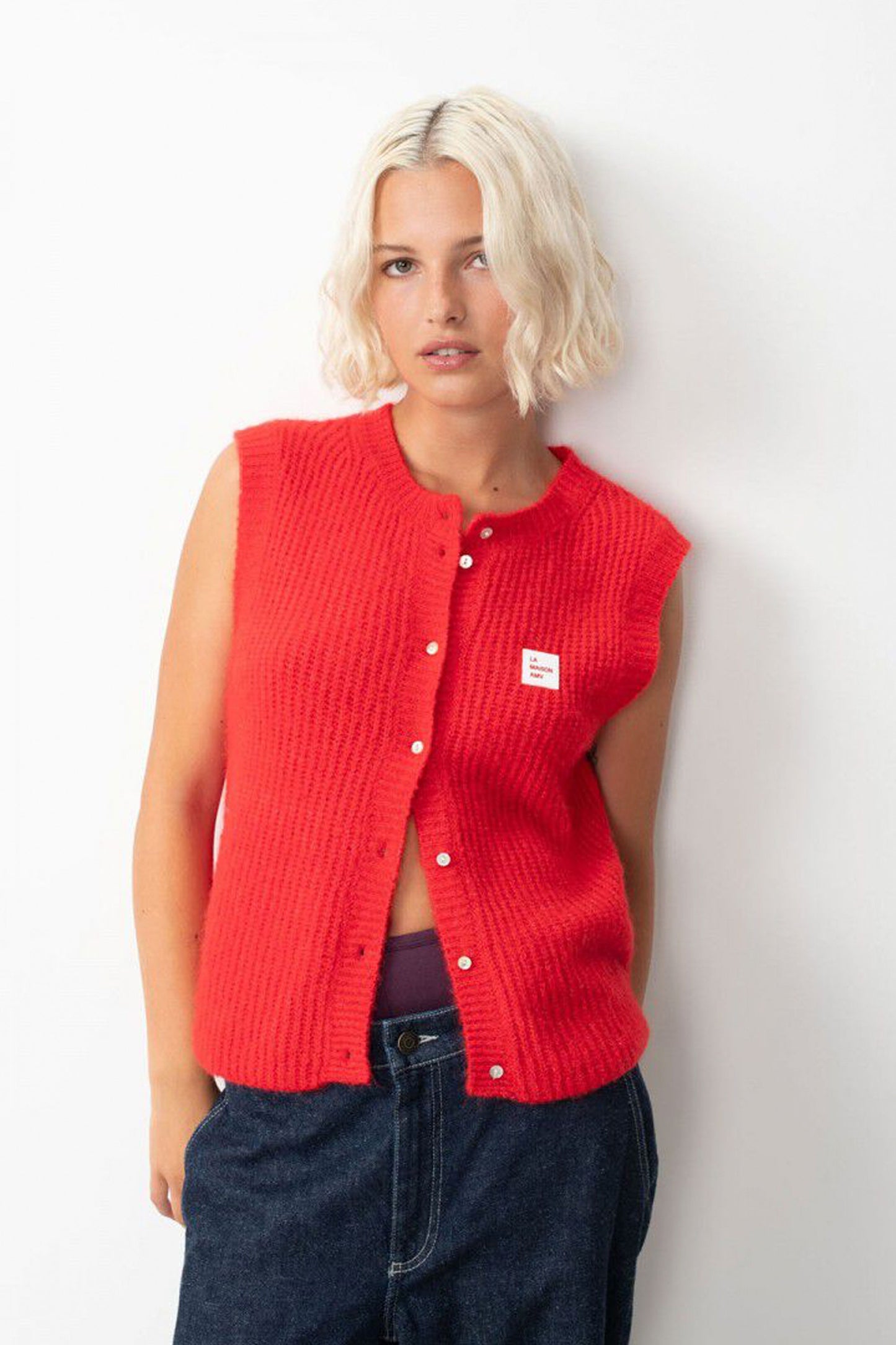 Pukas-Surf-Shop-Vest-American-Vintage-East-Chilli-Pepper-Melange