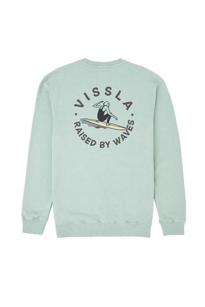 Pukas-Surf-Shop-Vissla-man-hoodie-surf-and-chill-sea-green