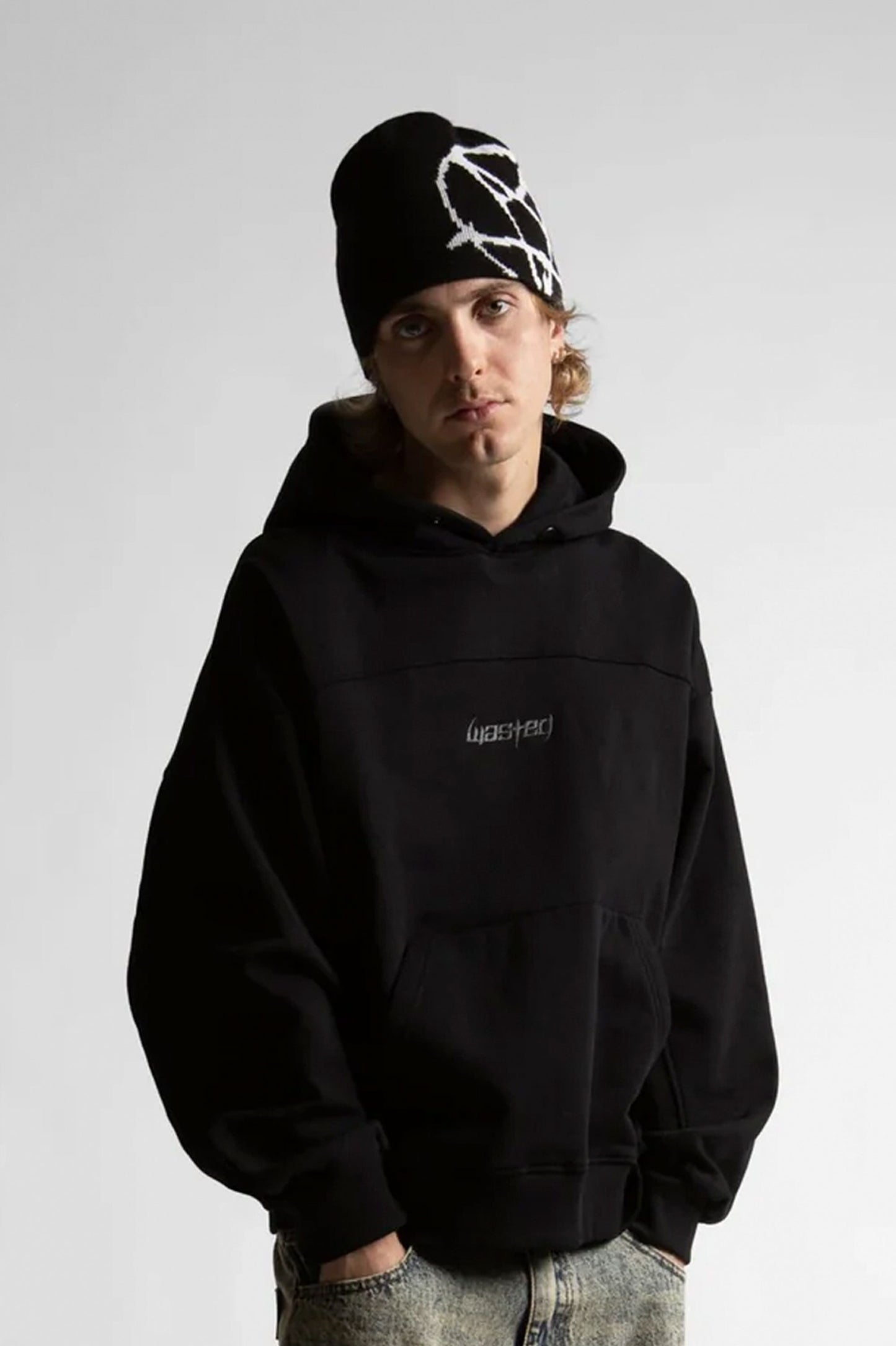 Pukas-Surf-Shop-Wasted-Paris-Boxy-Switchable-Hoodie-Balck-4
