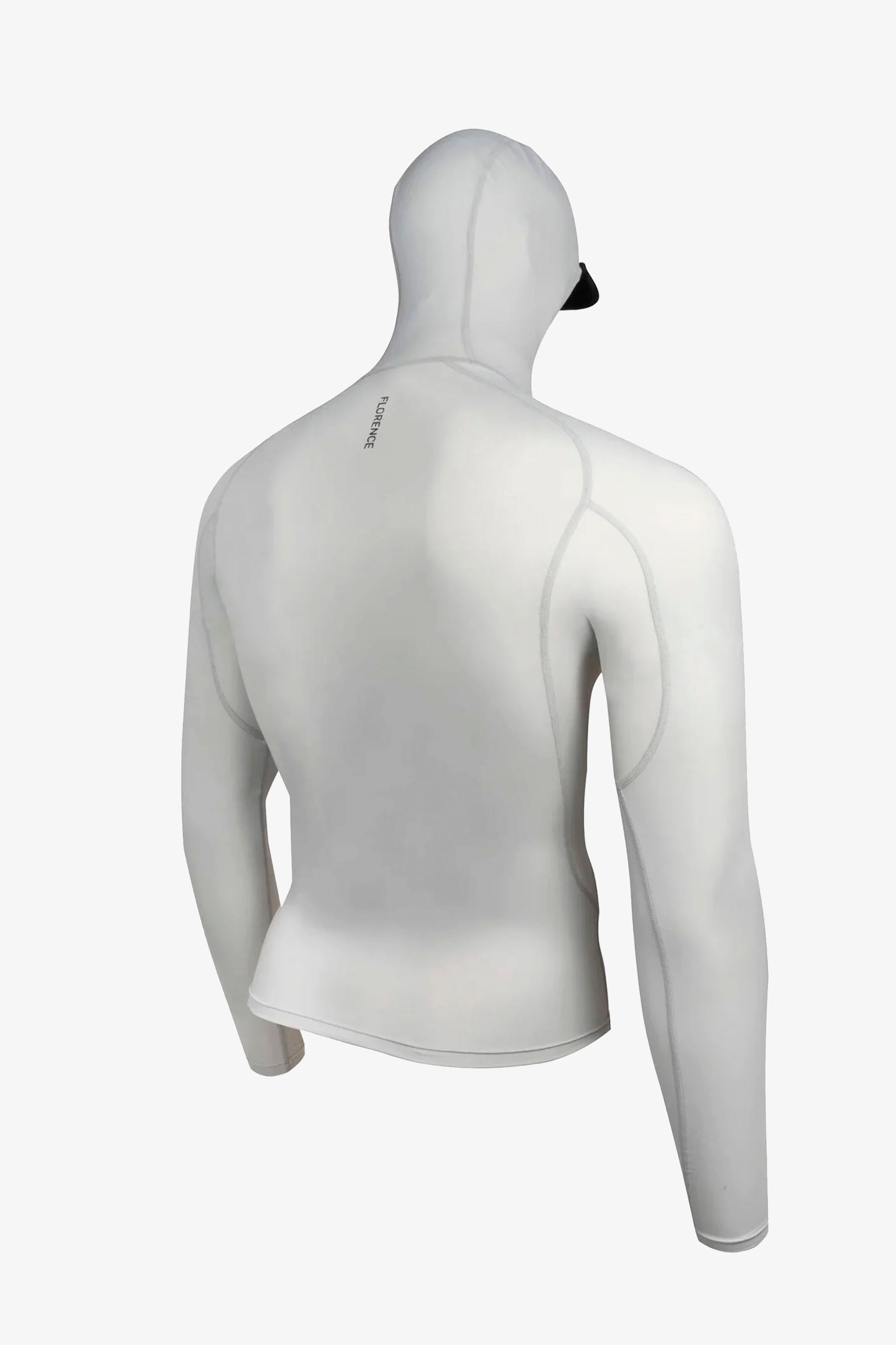 AQUX Bulge Swim × SURF Silver FLORENCE MARINE X Hooded Rashguard Silver | Shop at PUKAS SURF SHOP