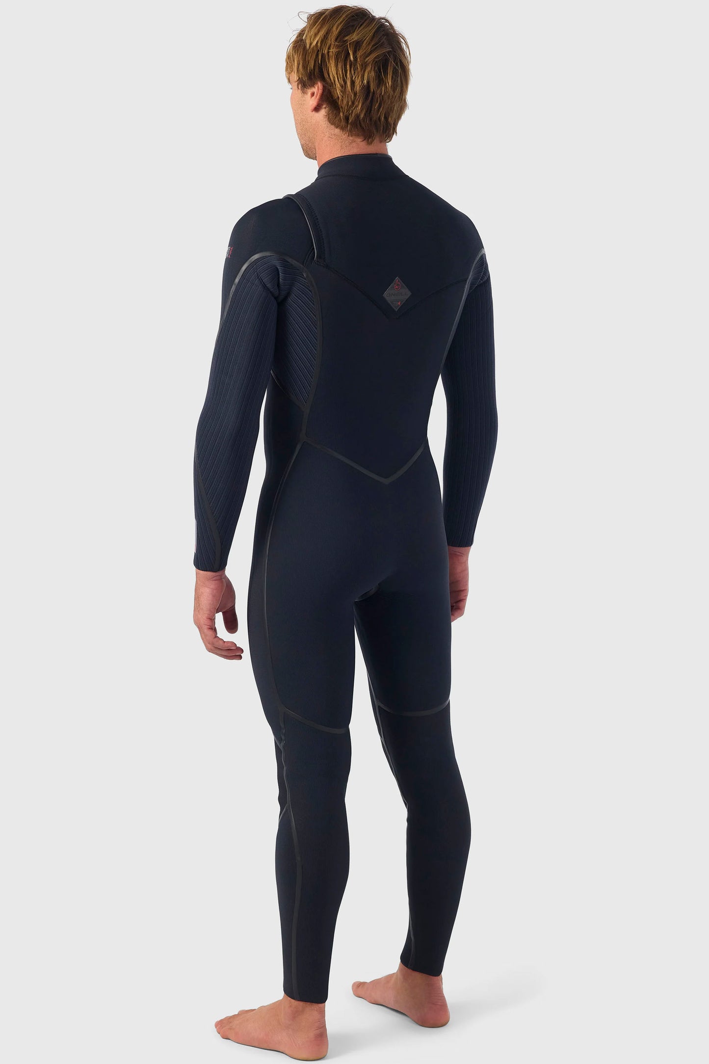 O’Neill Pukas Surf Shop Hyperfreak Fire 4/3 Chest-Zip Full Wetsuit Black/Black men’s surf gear