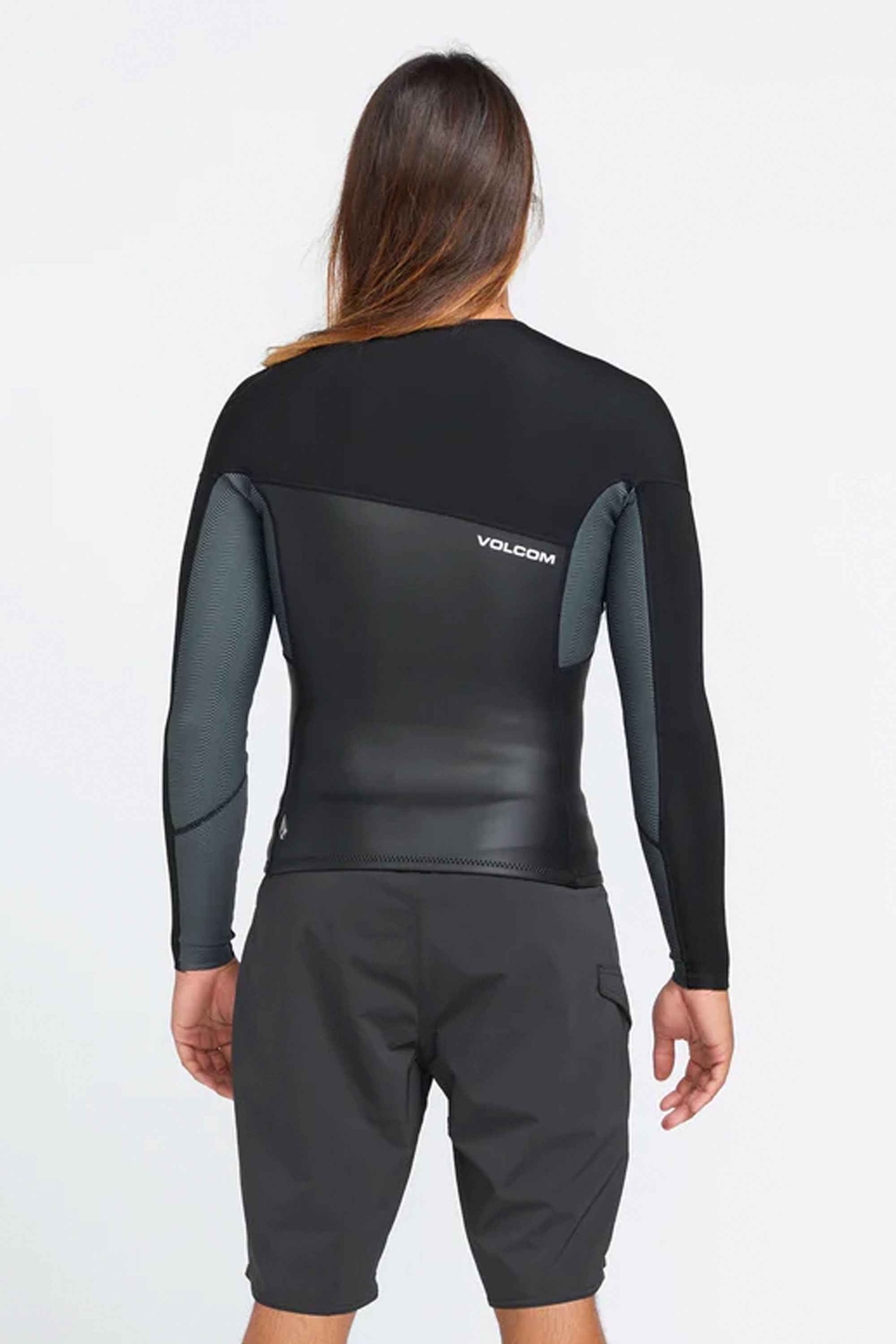 大人気　Volcom ブラック フード付きジャケット VOLCOM - 1.5MM JACKET - BLACK - Front zip | Shop at PUKAS