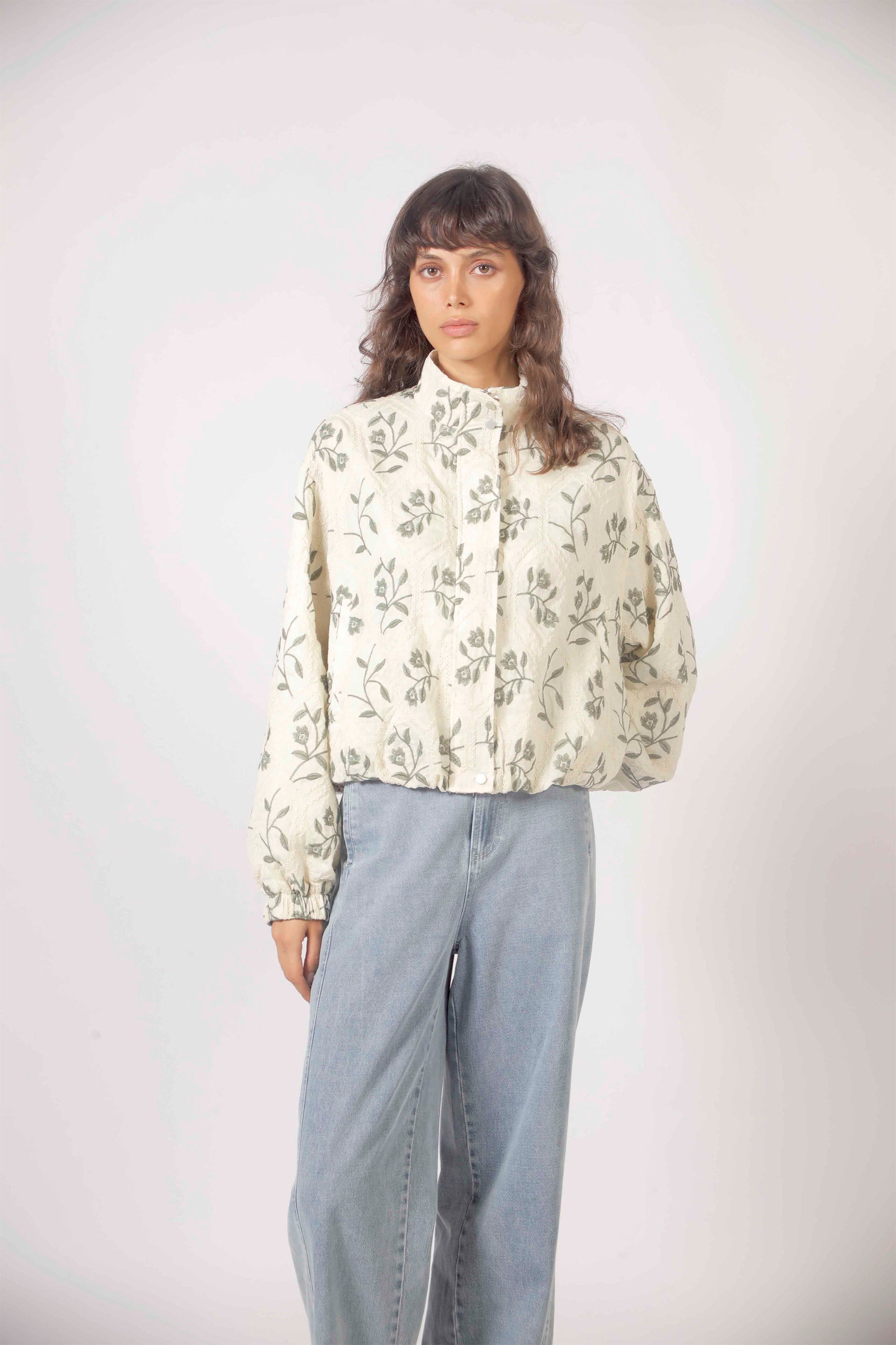 THE KORNER Embroidered Flowers Jacket | Shop at PUKAS SURF SHOP