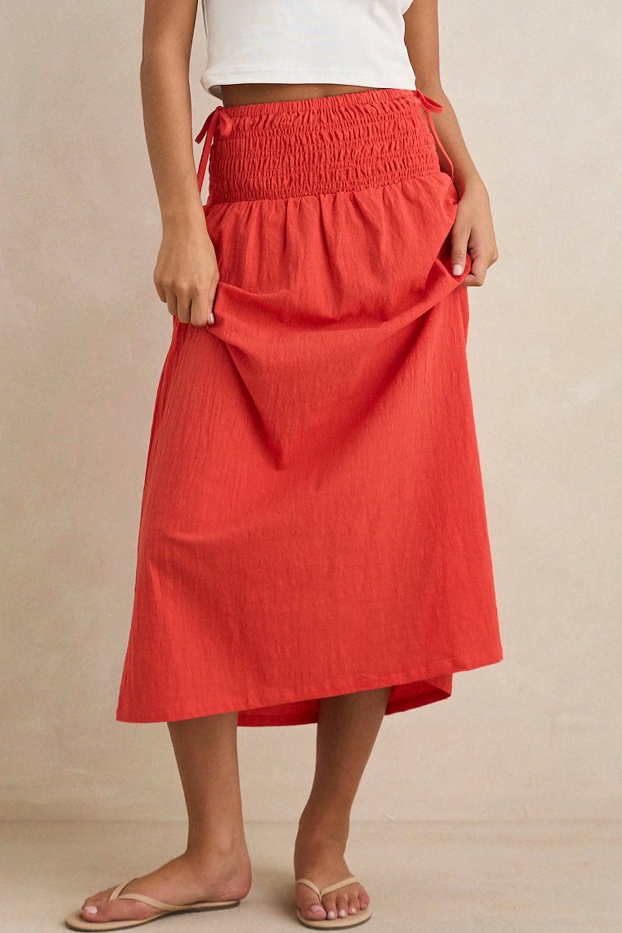 スカート the red thread frontier tiered skirt H00348s.jpg