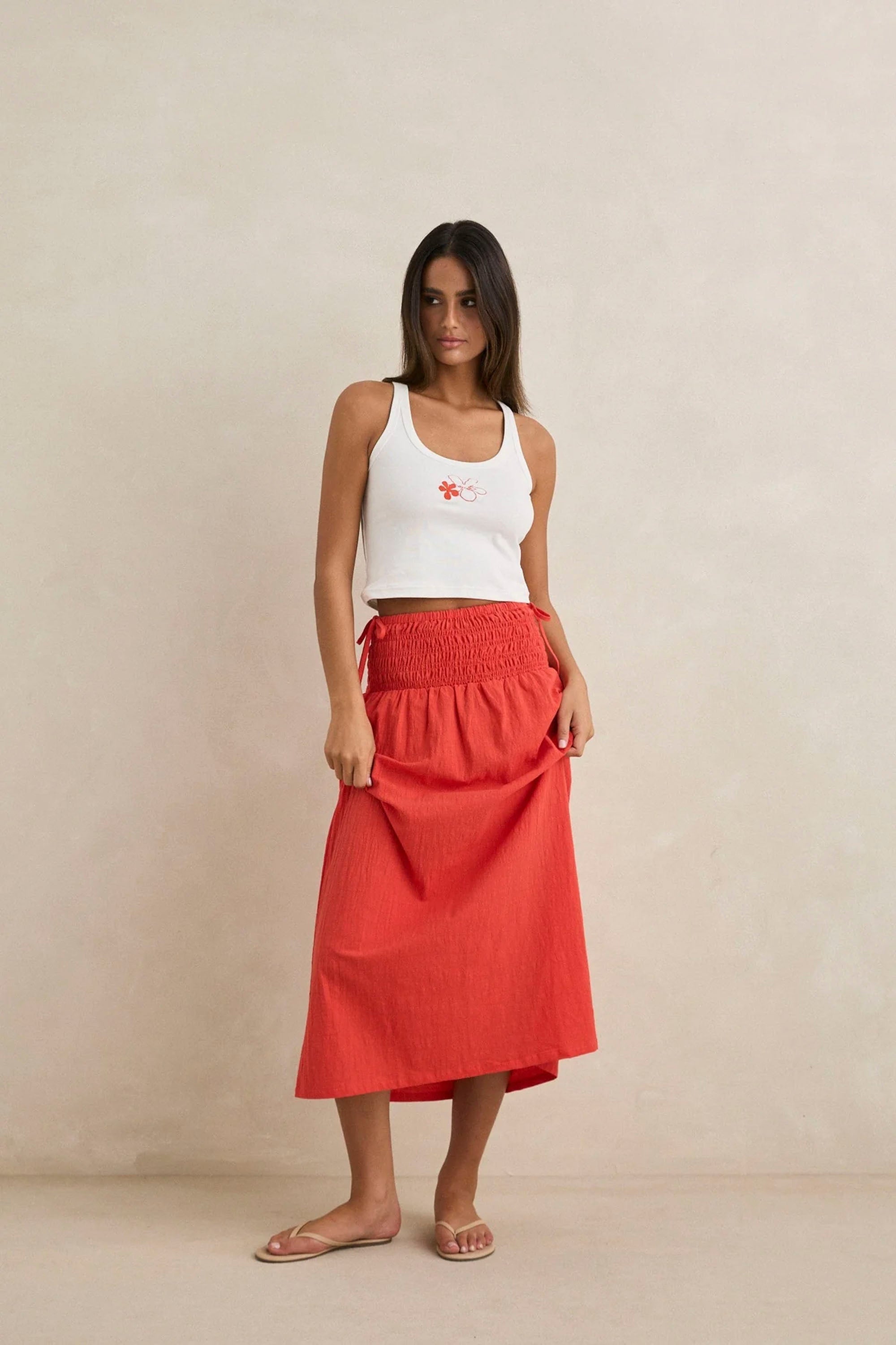 スカート the red thread frontier tiered skirt Women's Tiered Skirt - Universal Thread™ Red Floral S : Target