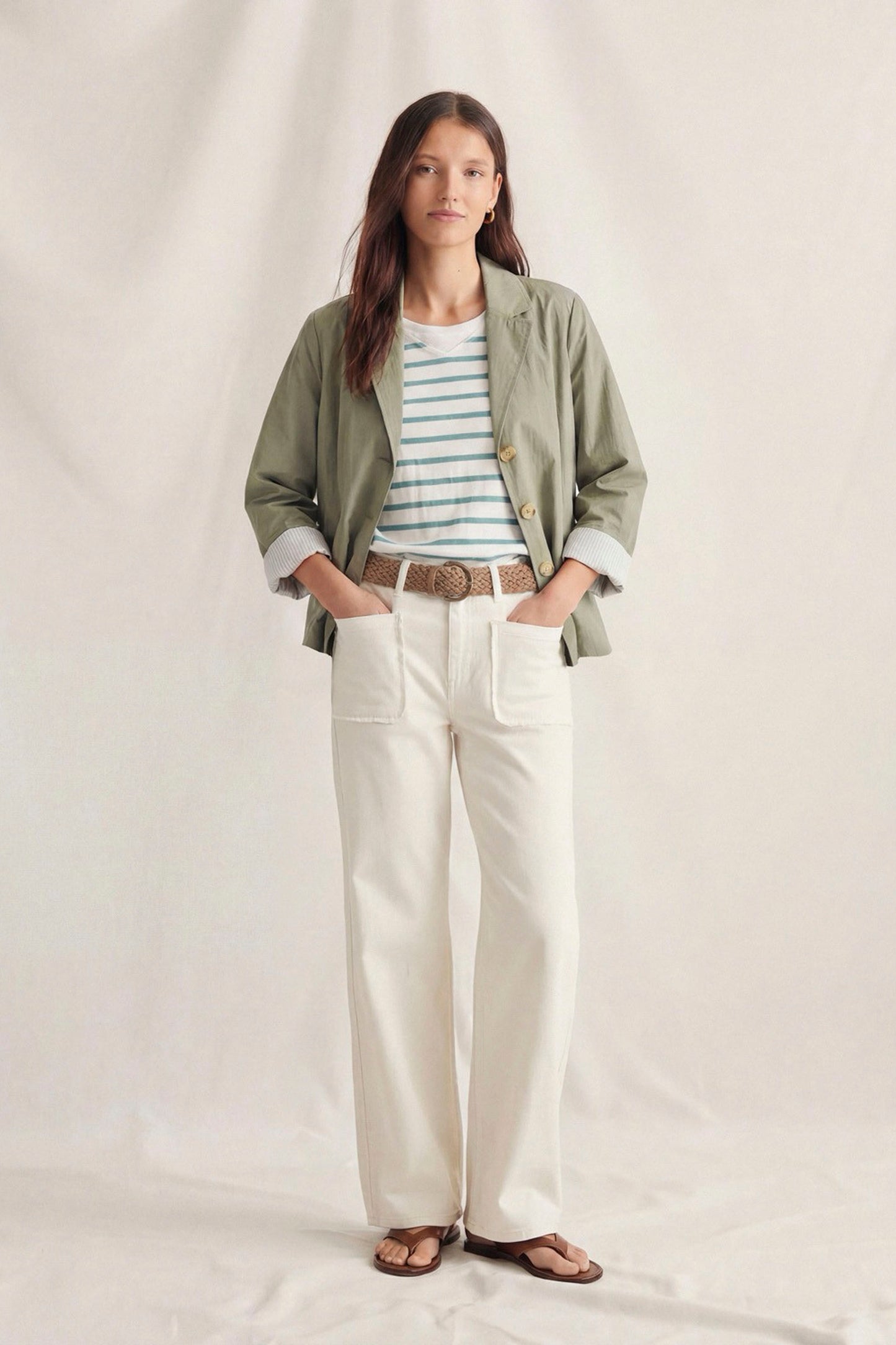 Mi&Co Abby striped sweater in blue for women
