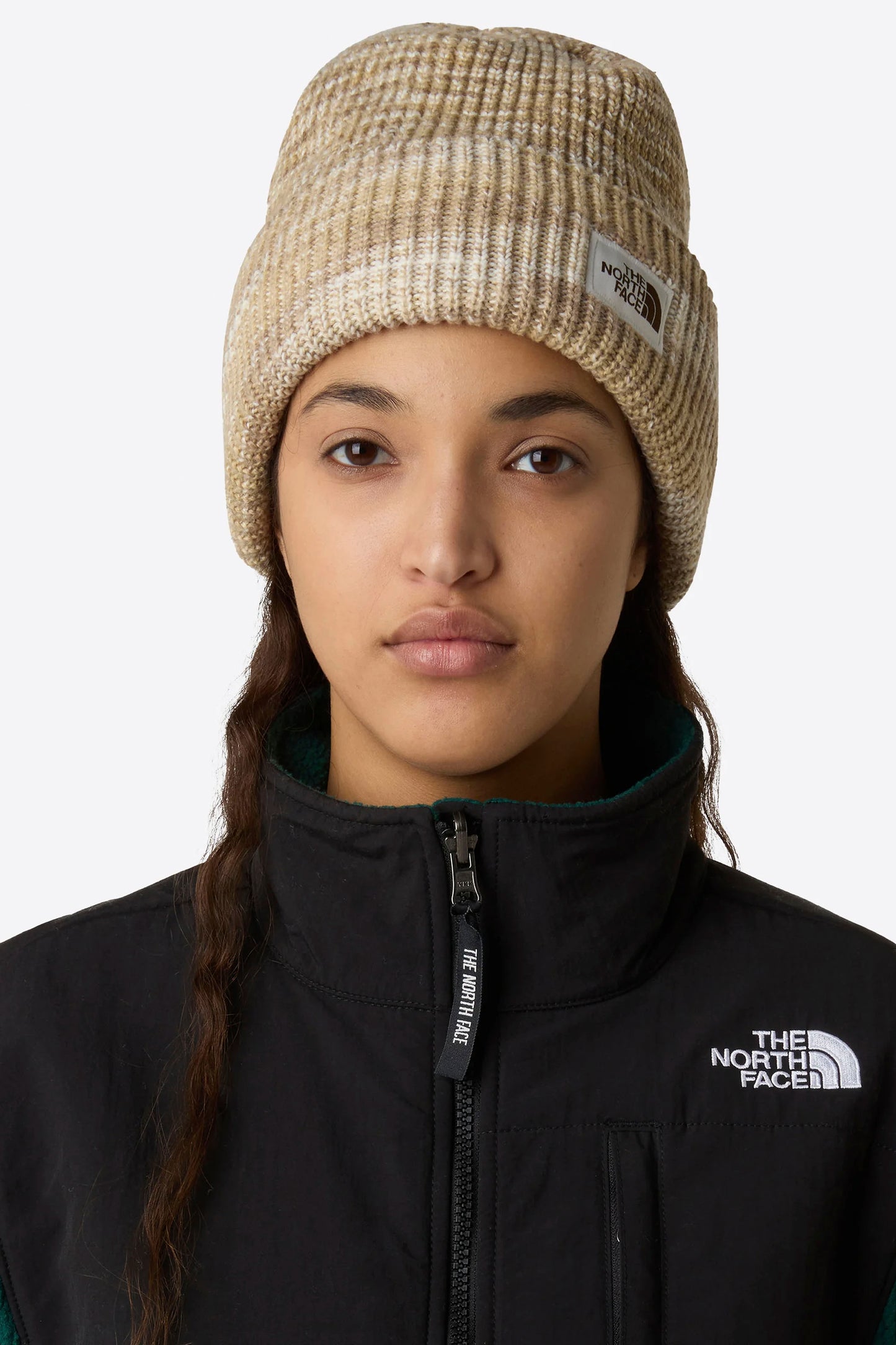 Pukas Surf Shop The North Face Salty Bae Lined Beanie in White Dune