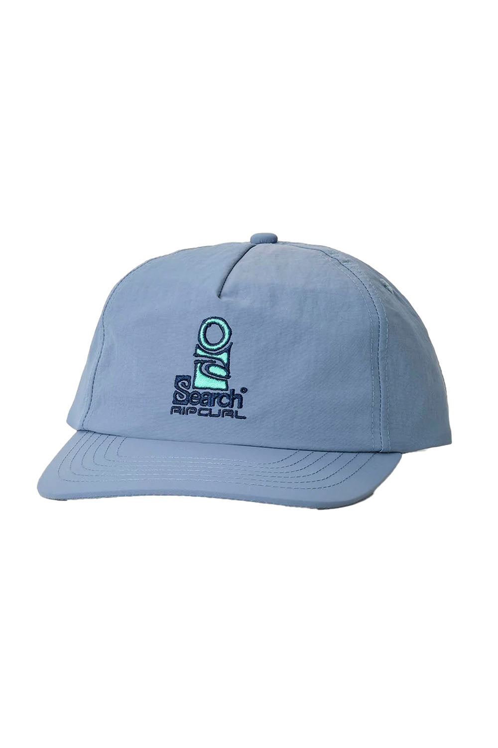 Blue cap with a logo on a white background