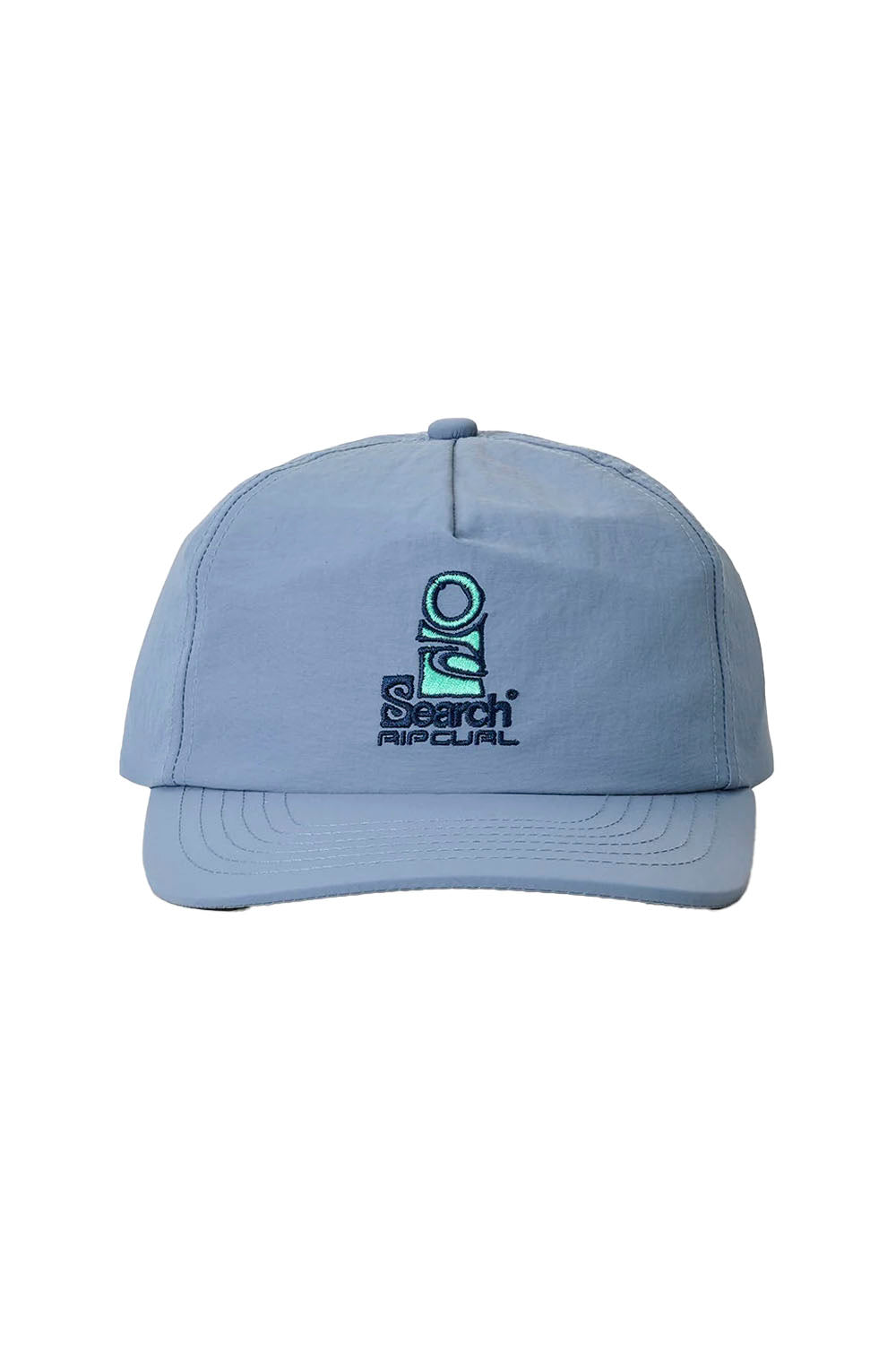 Light blue cap with a logo on a white background
