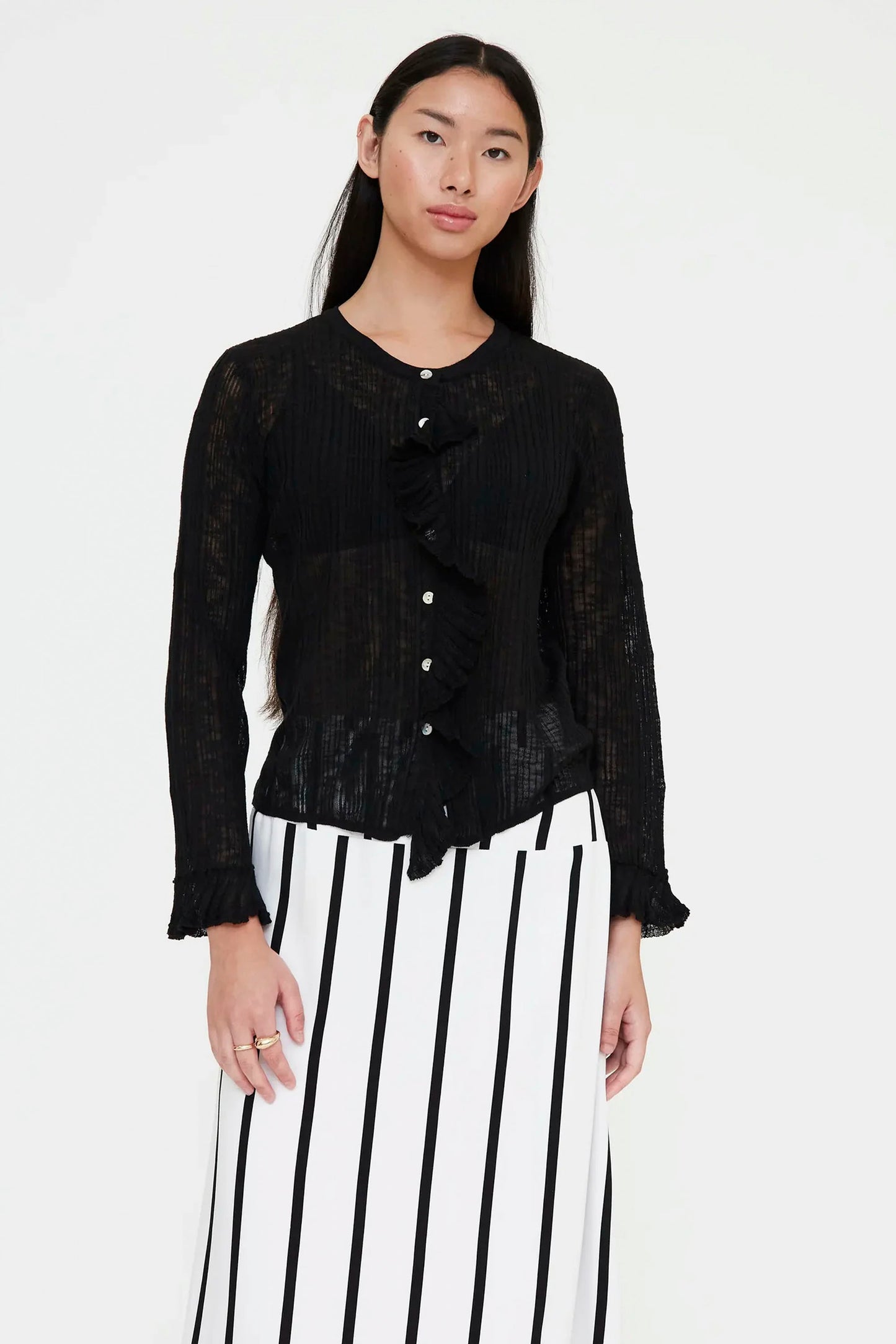 Wild Pony light black cardigan for women - coastal lifestyle apparel