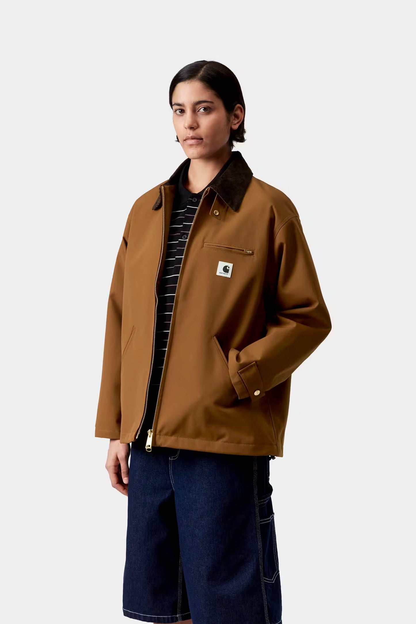 CARHARTT WIP Clark Jacket Hamilton Brown - Women's Heritage Workwear Jacket at Pukas Surf Shop
