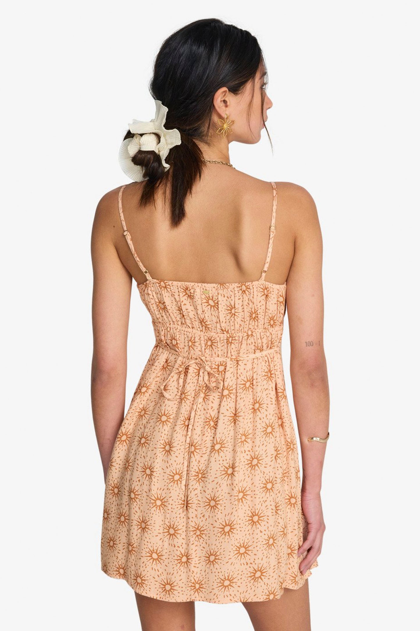 Billabong Dreaming of Sun dress - back view highlighting easy-to-wear design and comfortable cut