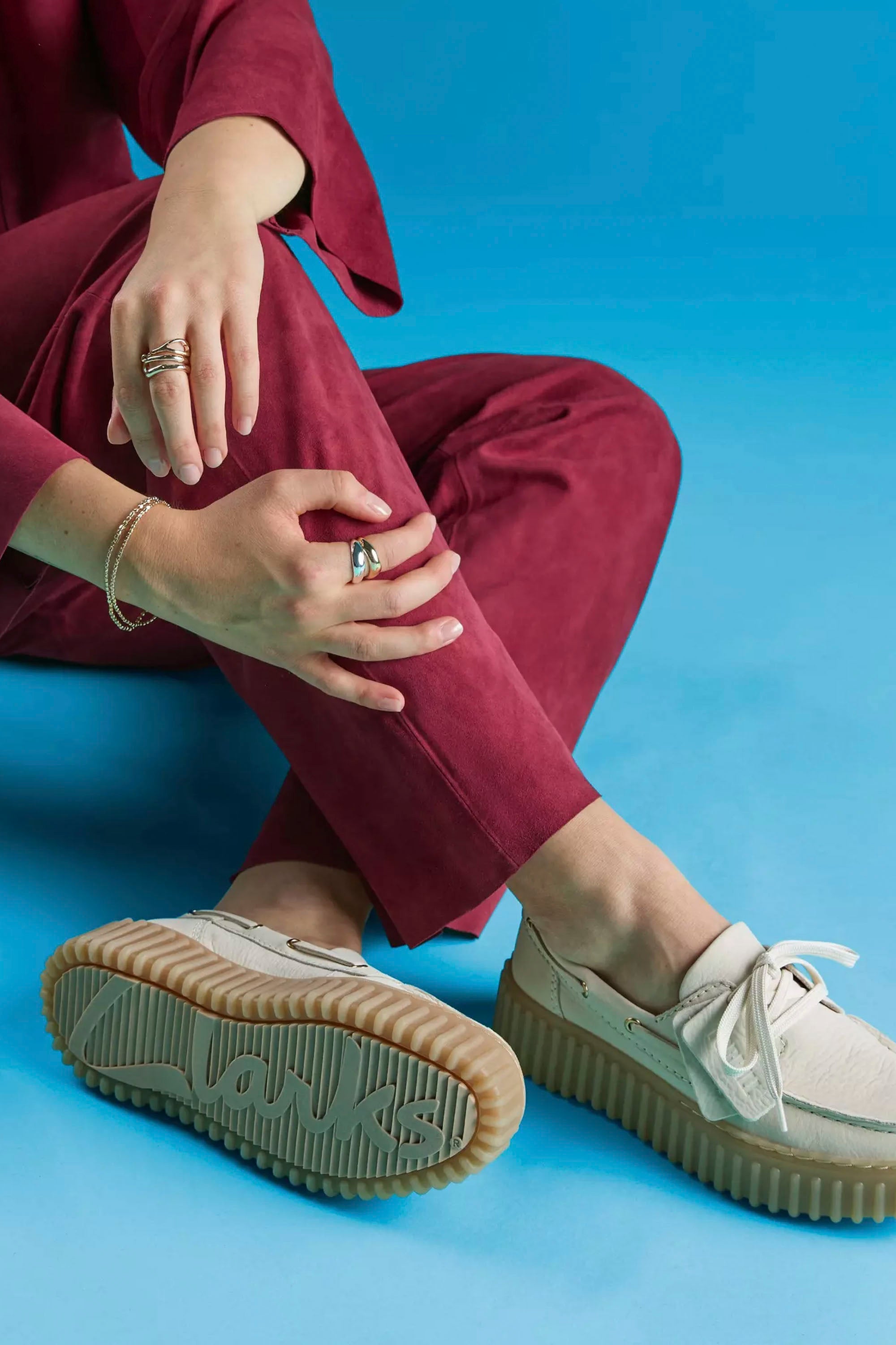 Clarks Tornhill Boat Cream Nubuck Shoes | Shop at PUKAS SURF SHOP