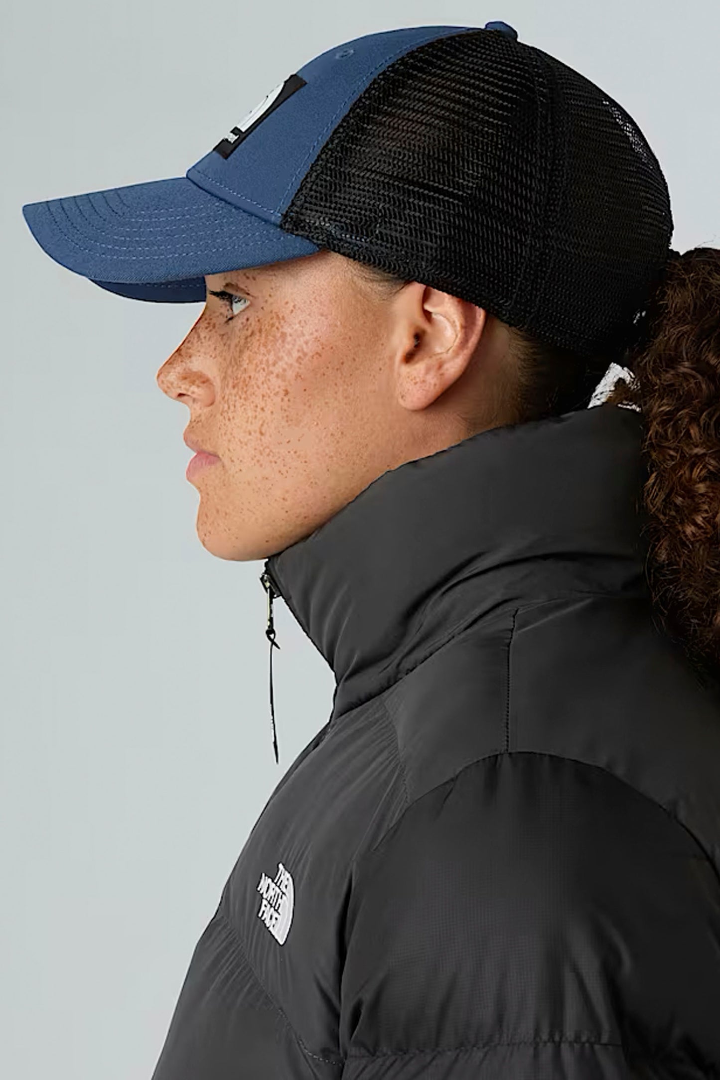 Pukas Surf Shop The North Face Mudder Trucker Hat in Shady Blue Multi