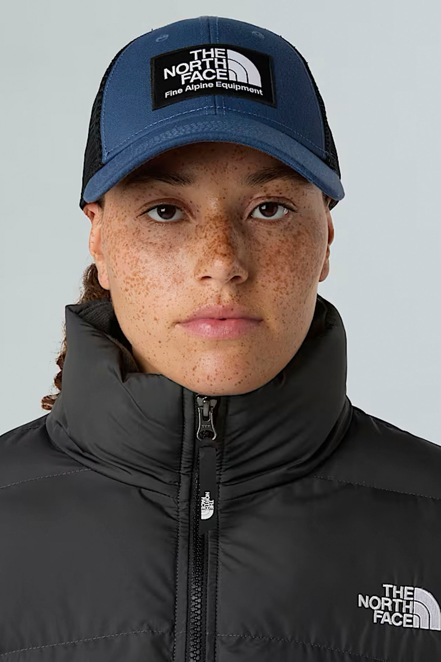 Pukas Surf Shop The North Face Mudder Trucker Hat in Shady Blue Multi
