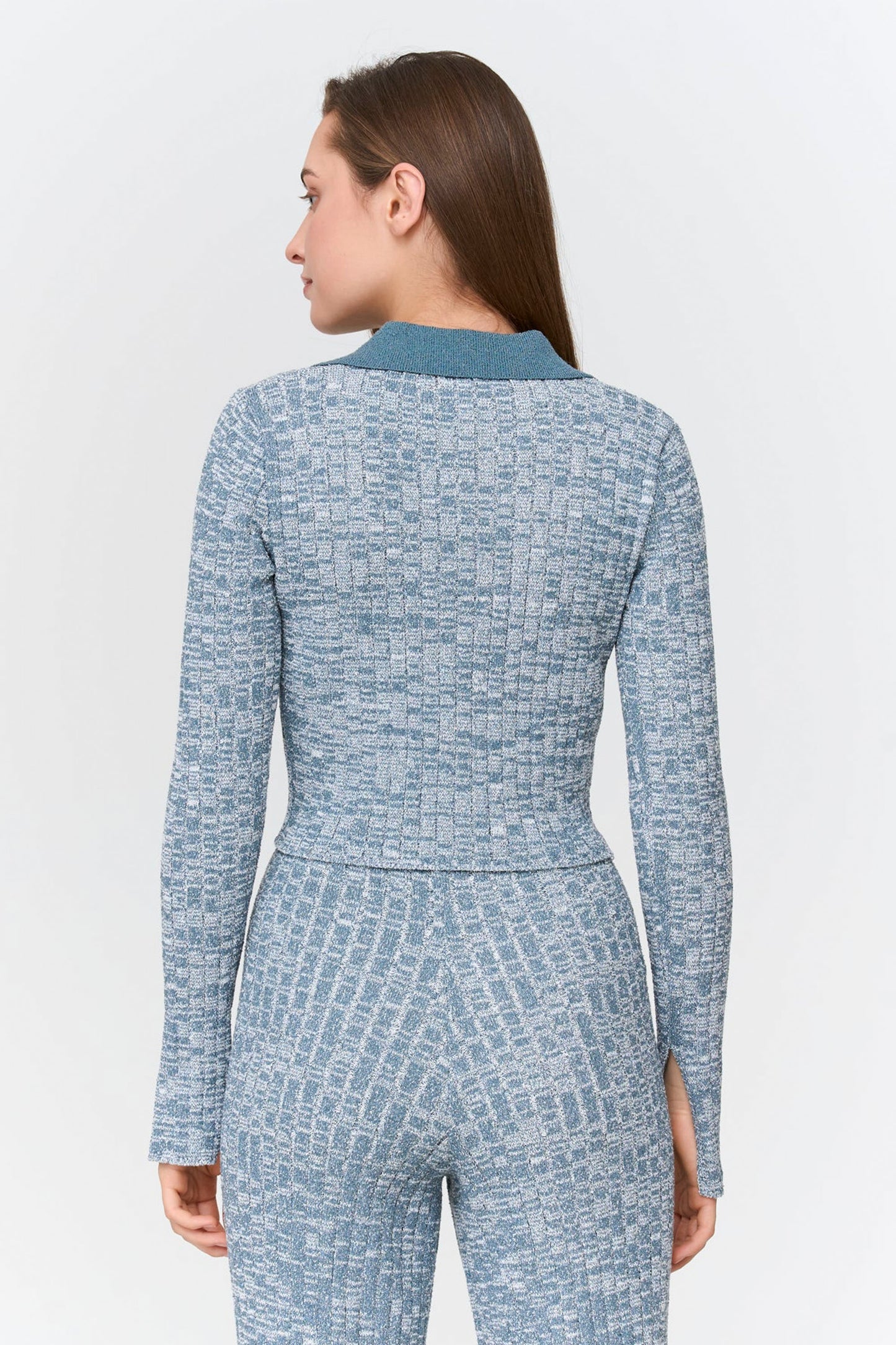 24 Colours Pukas Surf Shop marled knit cardigan relaxed fit soft texture