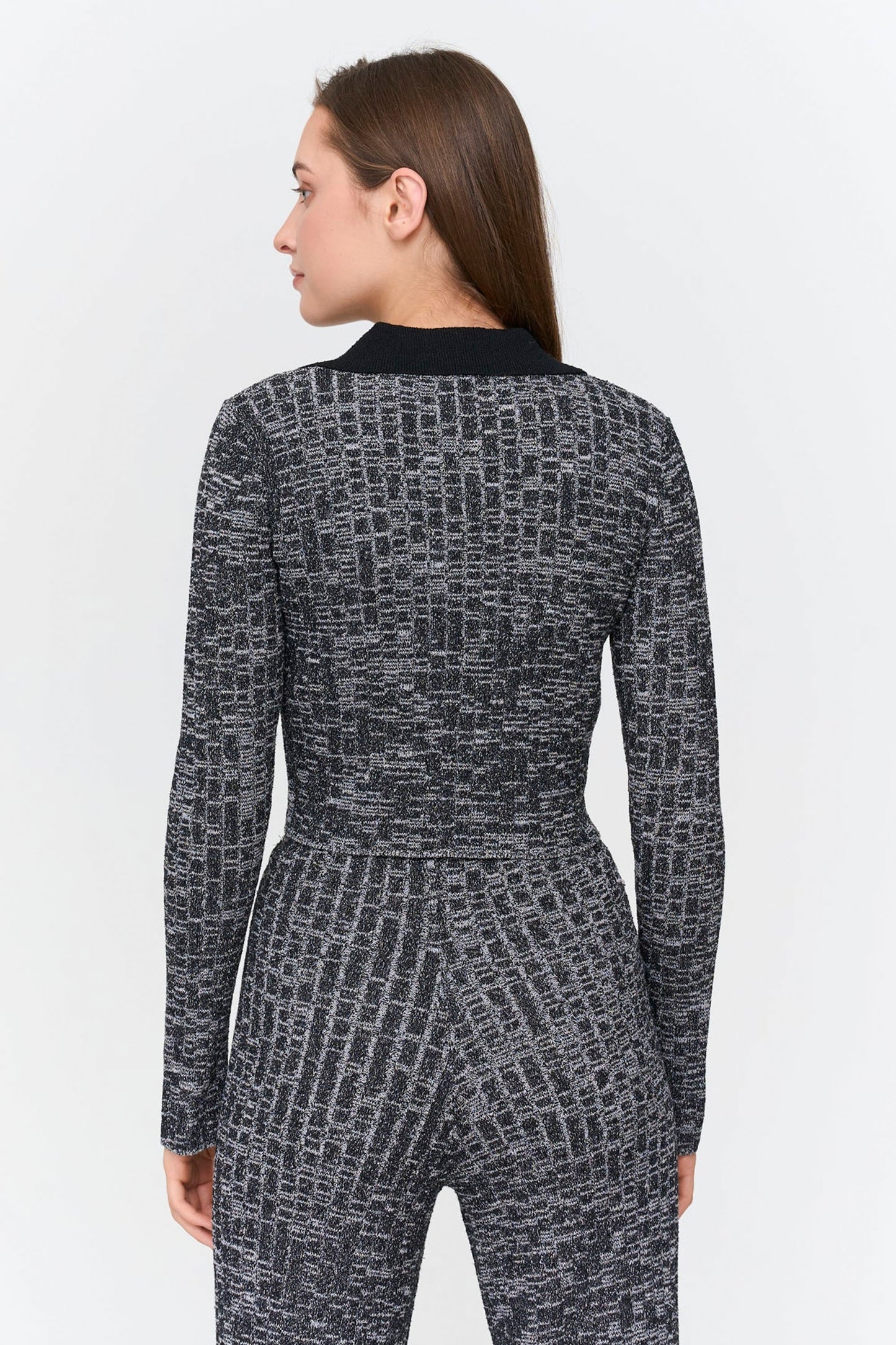 24 Colours Pukas Surf Shop marled cardigan relaxed drape textured knit style