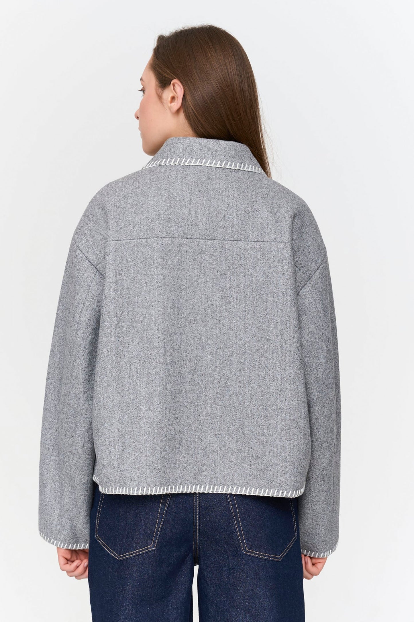 24 Colours Pukas Surf Shop structured winter jacket relaxed cut subtle texture
