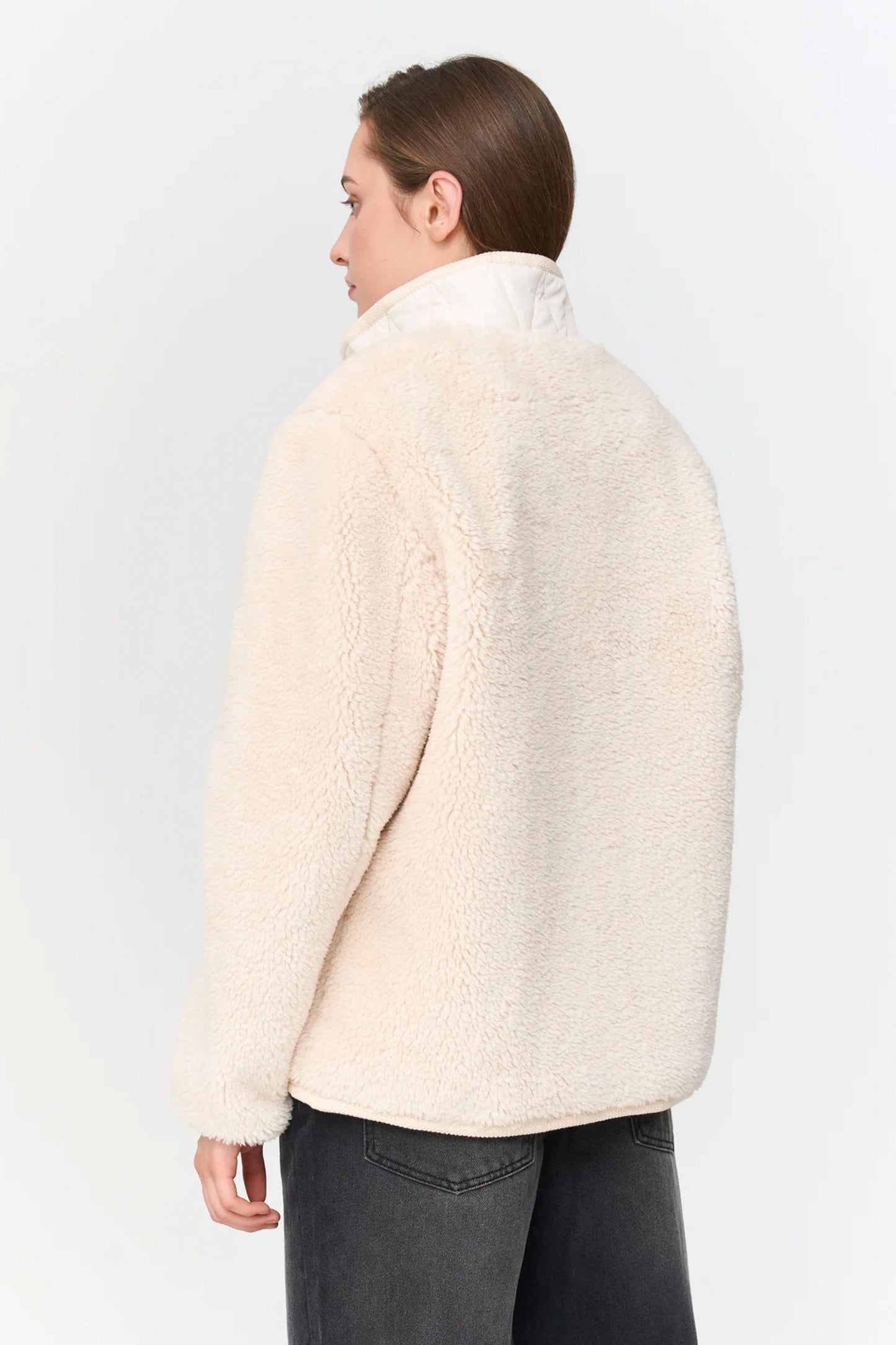 24 Colours Pukas Surf Shop teddy fleece jacket soft texture relaxed cut