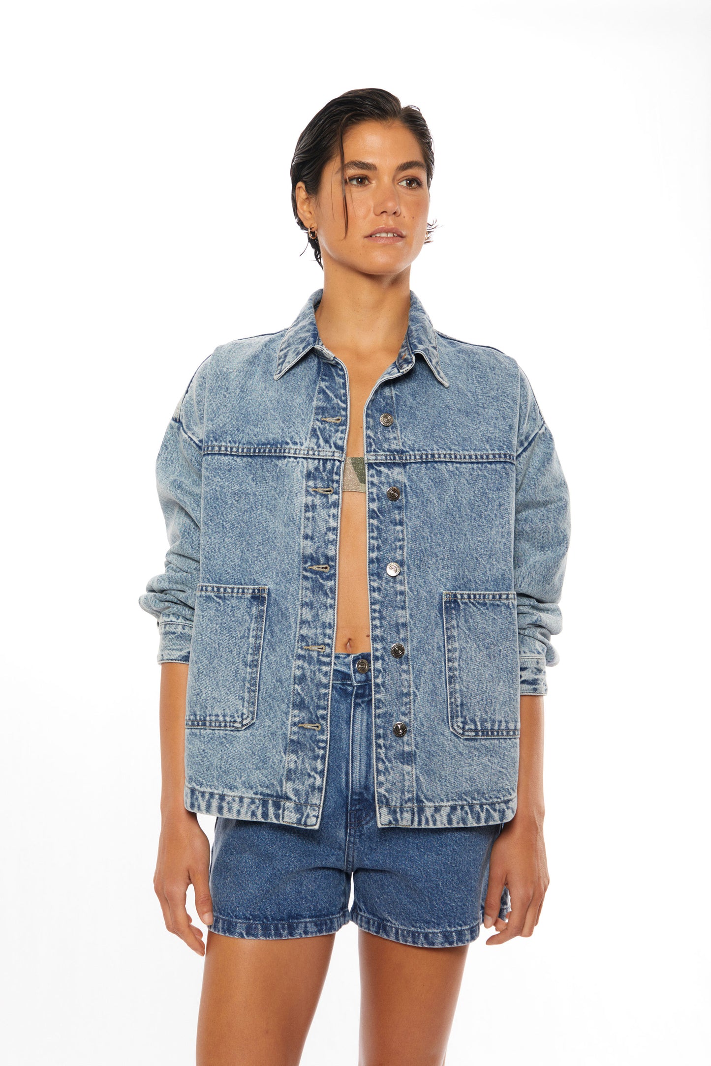 Pukas Surf Shop Woman Jacket Denim Jacket Denim