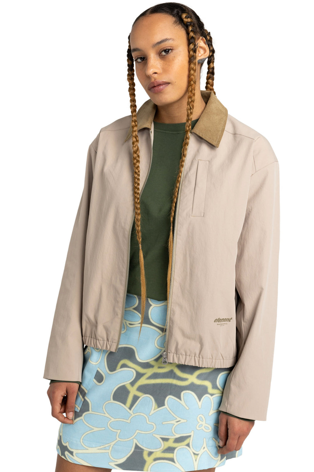 Pukas Surf Shop Woman Jacket Element Stand Jacket Aluminium
