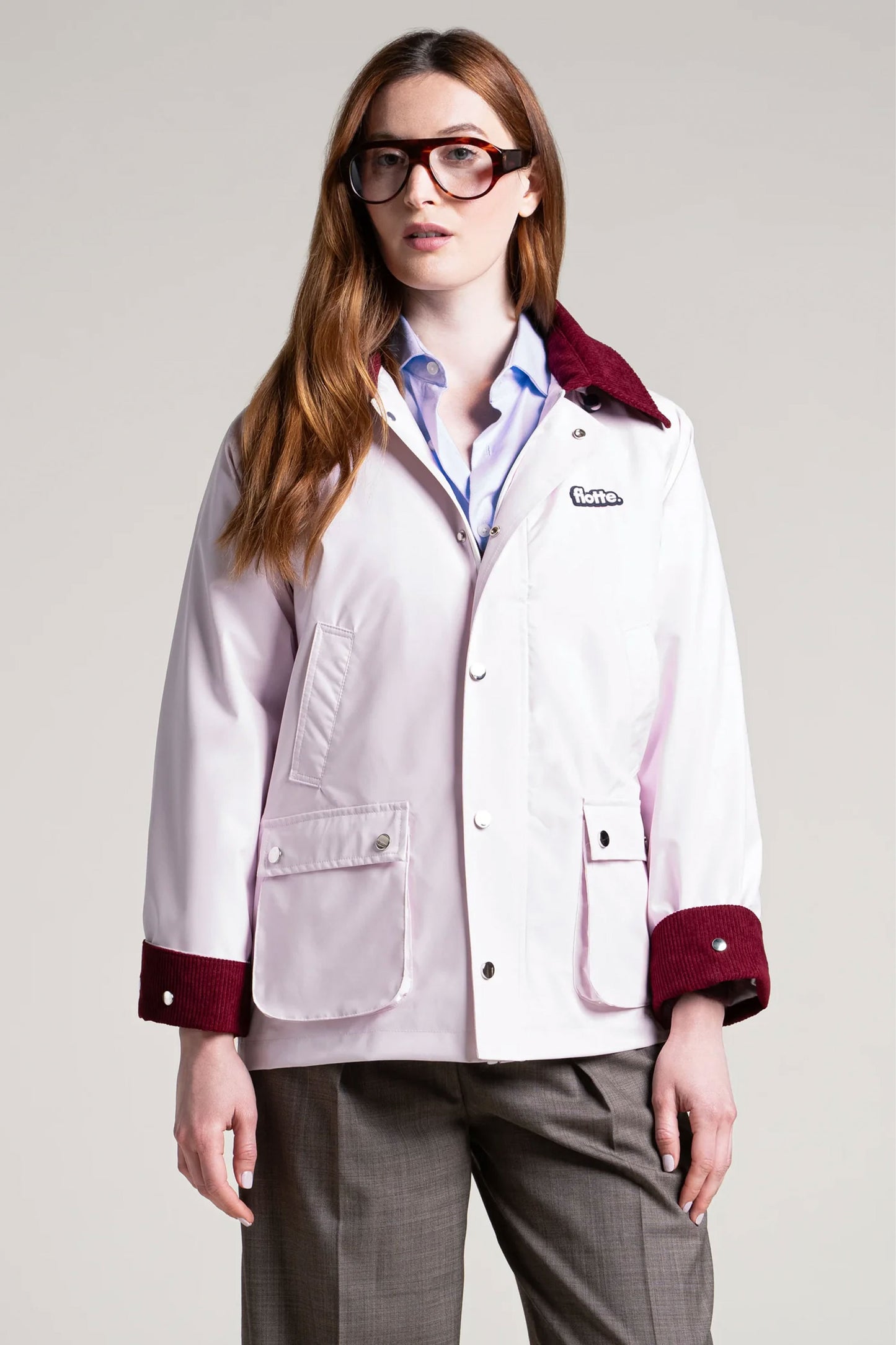 Pukas Surf Shop Flotte women’s waterproof raincoat in Marshmallow