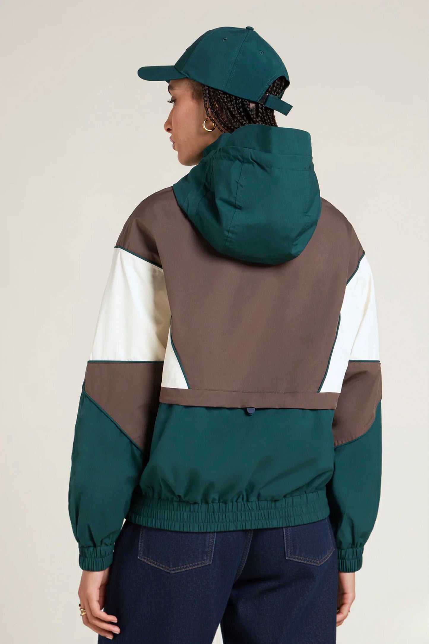 Pukas Surf Shop Flotte women’s waterproof jacket in Sapin Chocolat