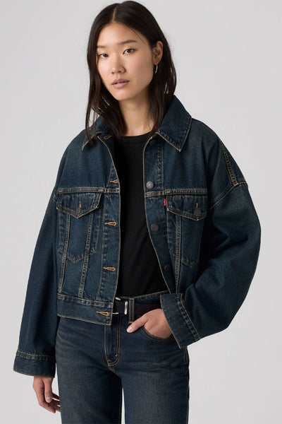 Levi's Loose Crop Trucker Jacket High Vibration | Shop at PUKAS