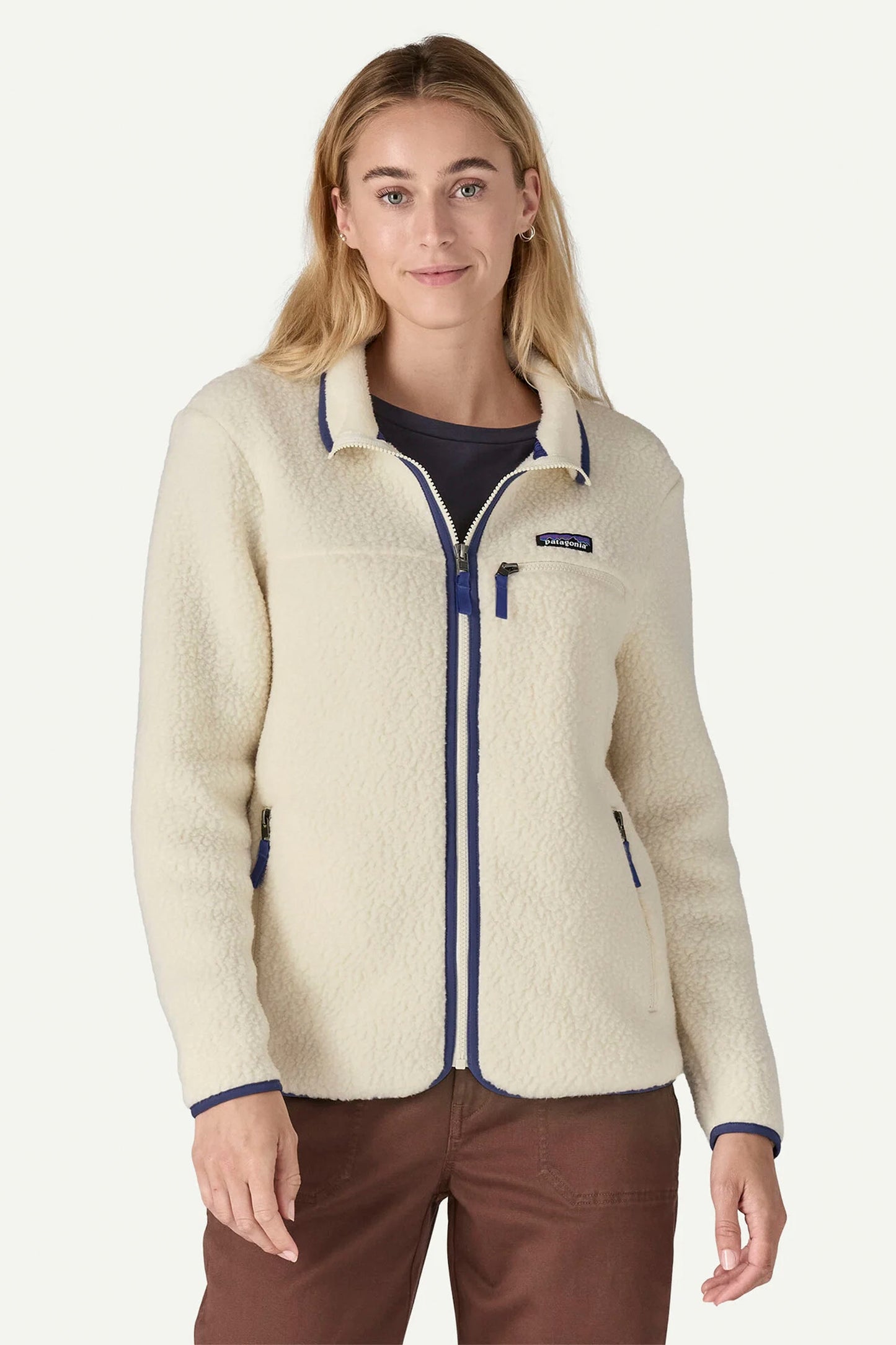 Pukas Surf Shop Patagonia Women's Retro Pile Fleece Jacket in Natural