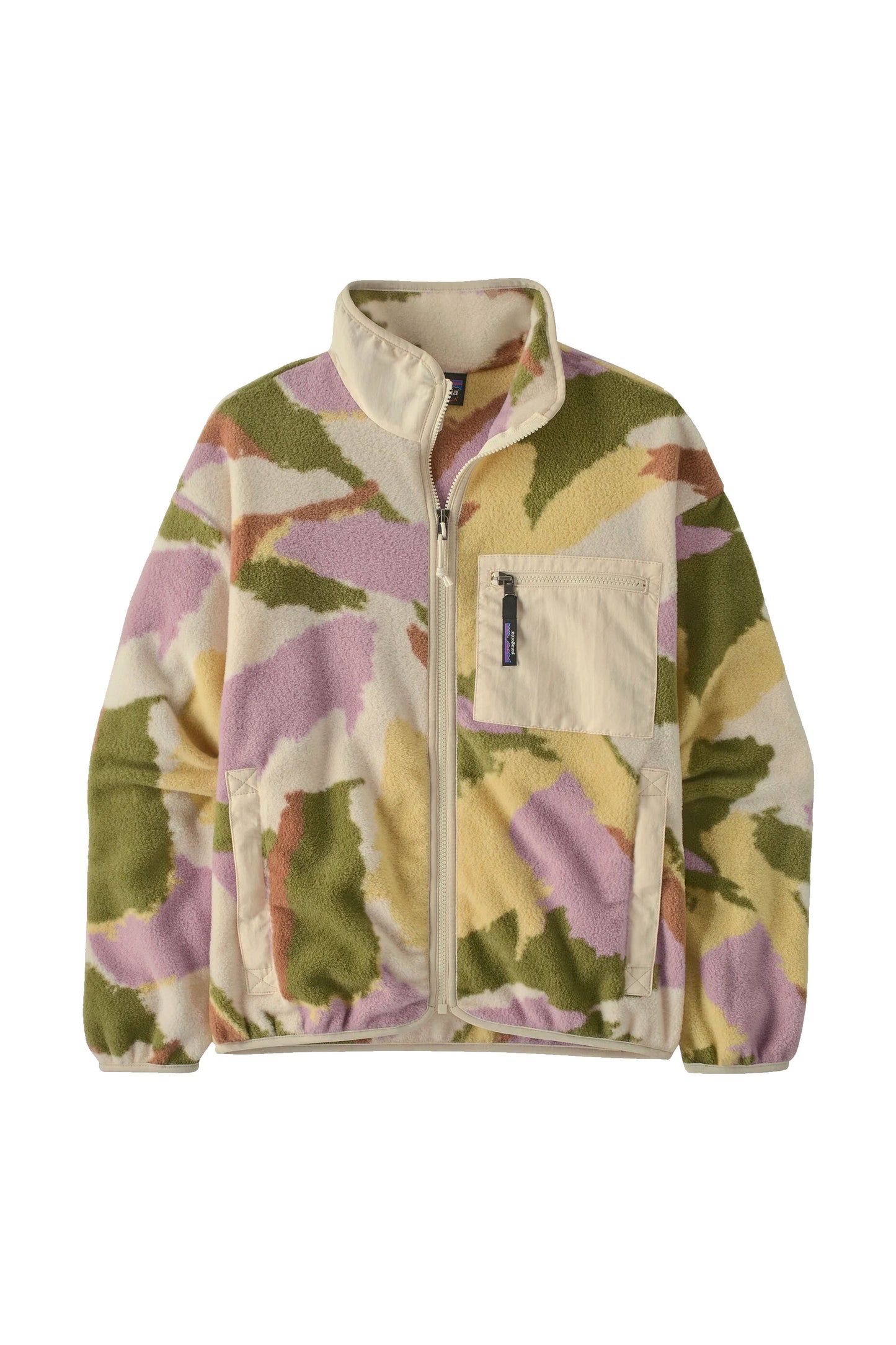 Patagonia Synch Jacket in Sunshine Natural - women's recycled fleece full-zip jacket for coastal lifestyle