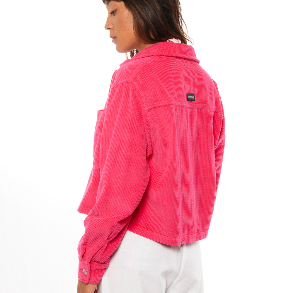 Pukas Surf Shop Woman Jacket Pukas Corduroy Hot Pink