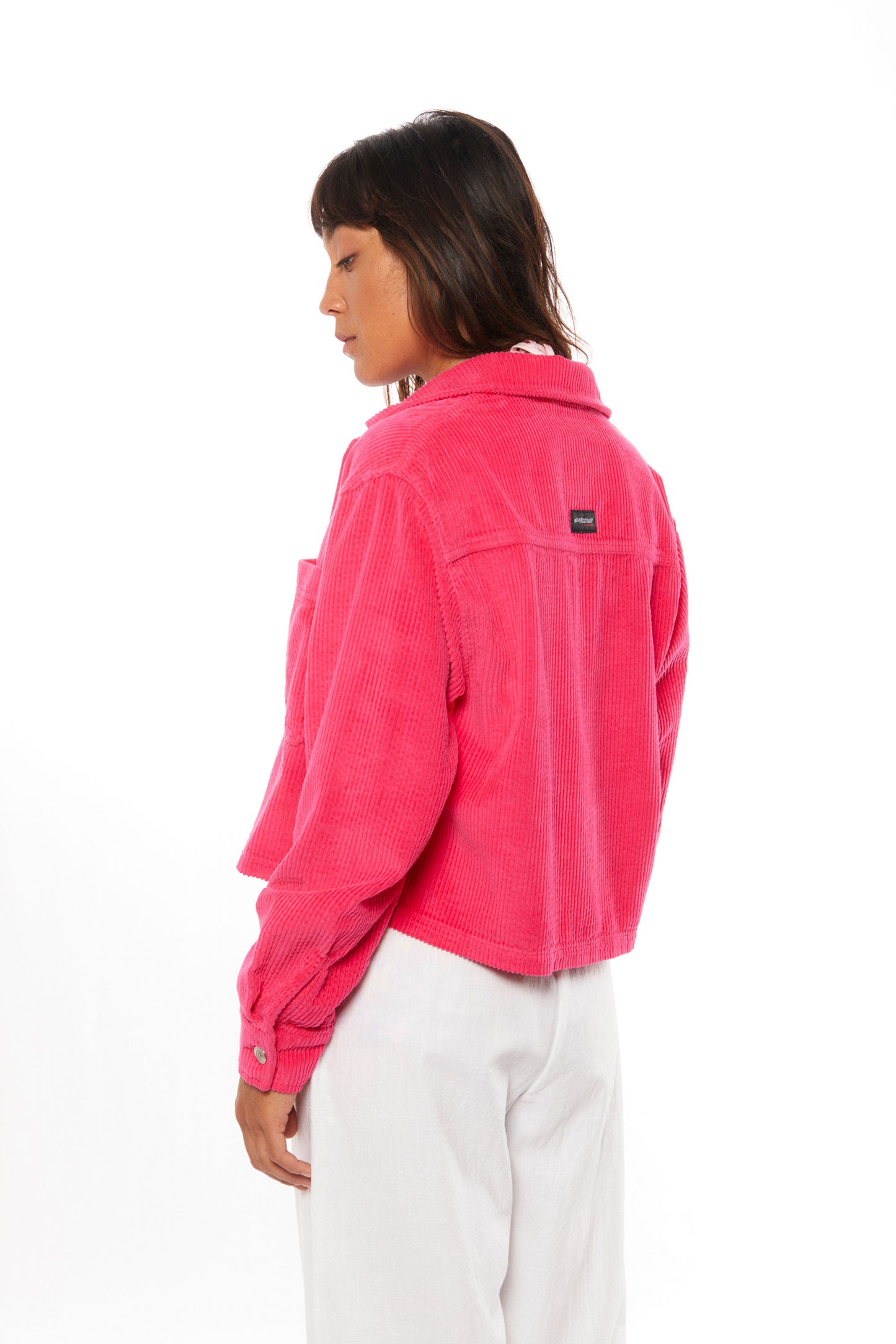 Pukas Surf Shop Woman Jacket Pukas Corduroy Hot Pink