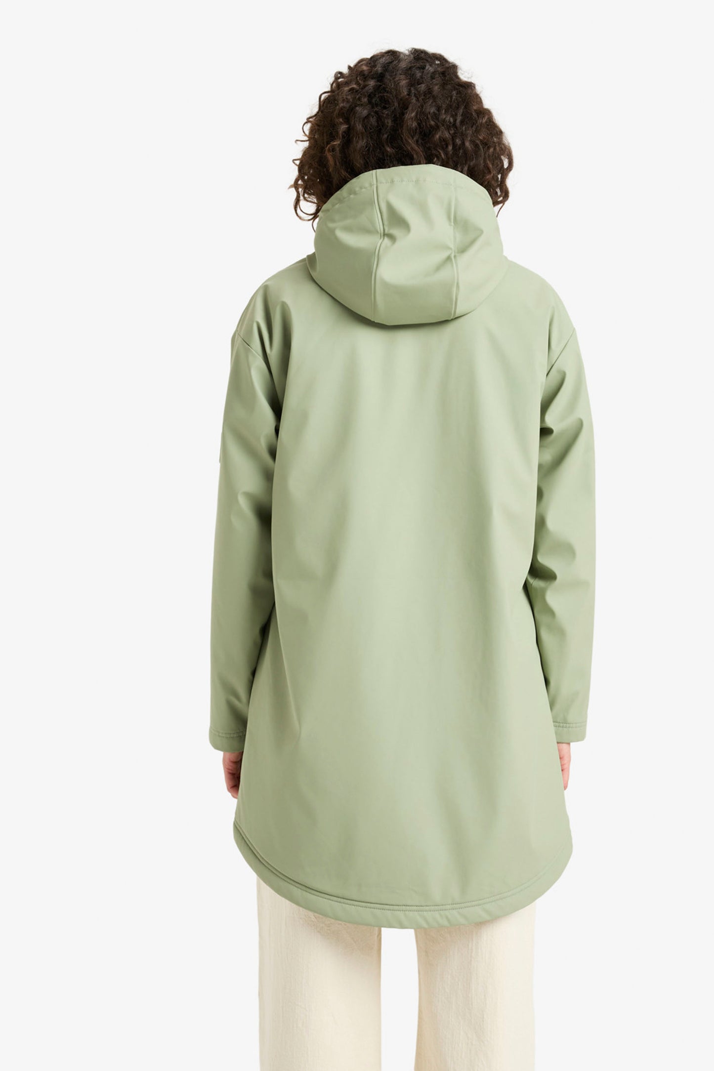 Pukas Surf Shop Roxy Rain Road Polar Zip Trench in Oil Green
